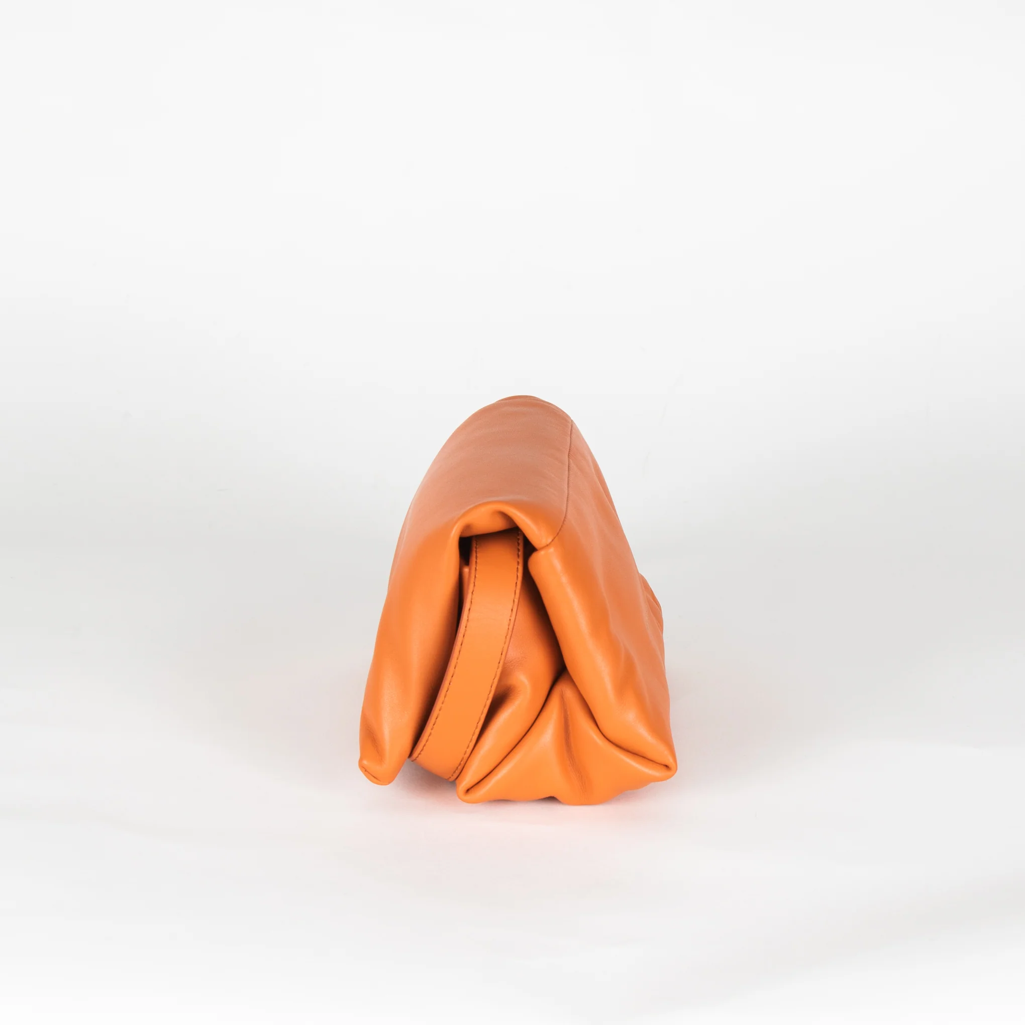 Marni Orange Small Prisma Leather Shoulder Bag - Image 5