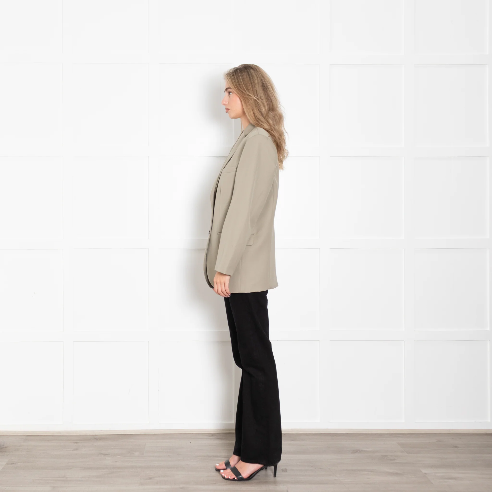 Marni Taupe Black Colour Block Jacket - Image 4