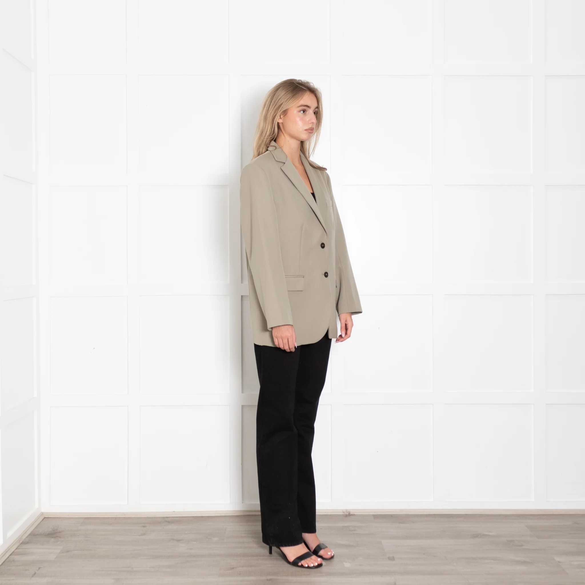Marni Taupe Black Colour Block Jacket - Image 7
