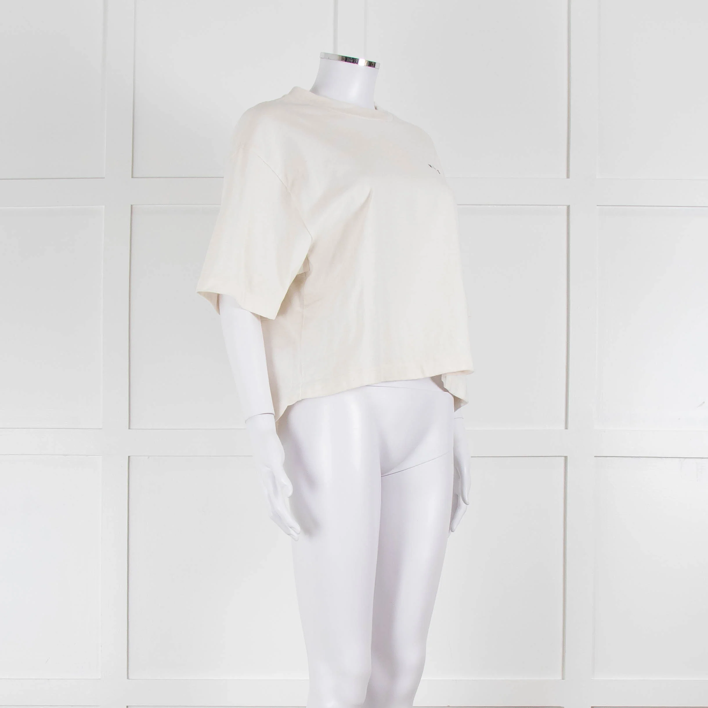 Masscob Cream Oversized T Shirt - Image 2