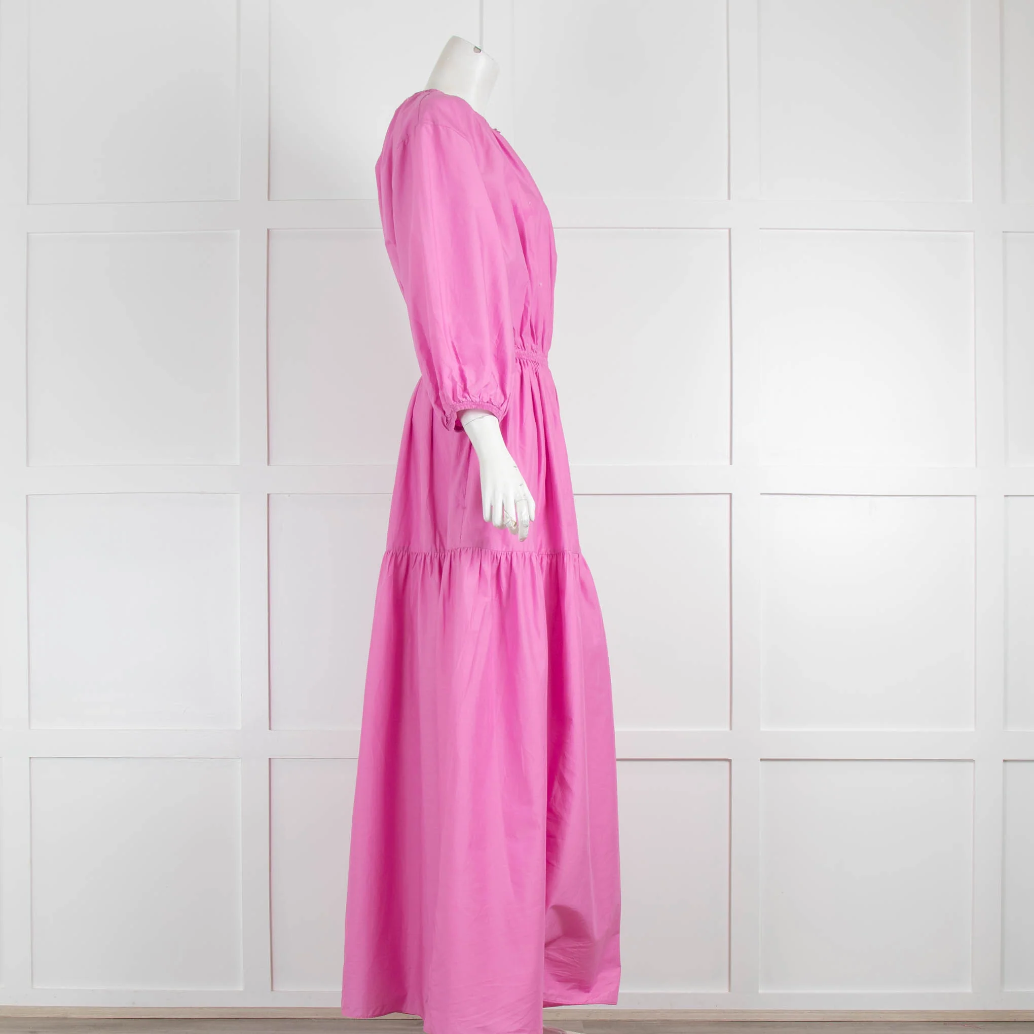 Matteau Purple Tiered Crew Dress - Image 2