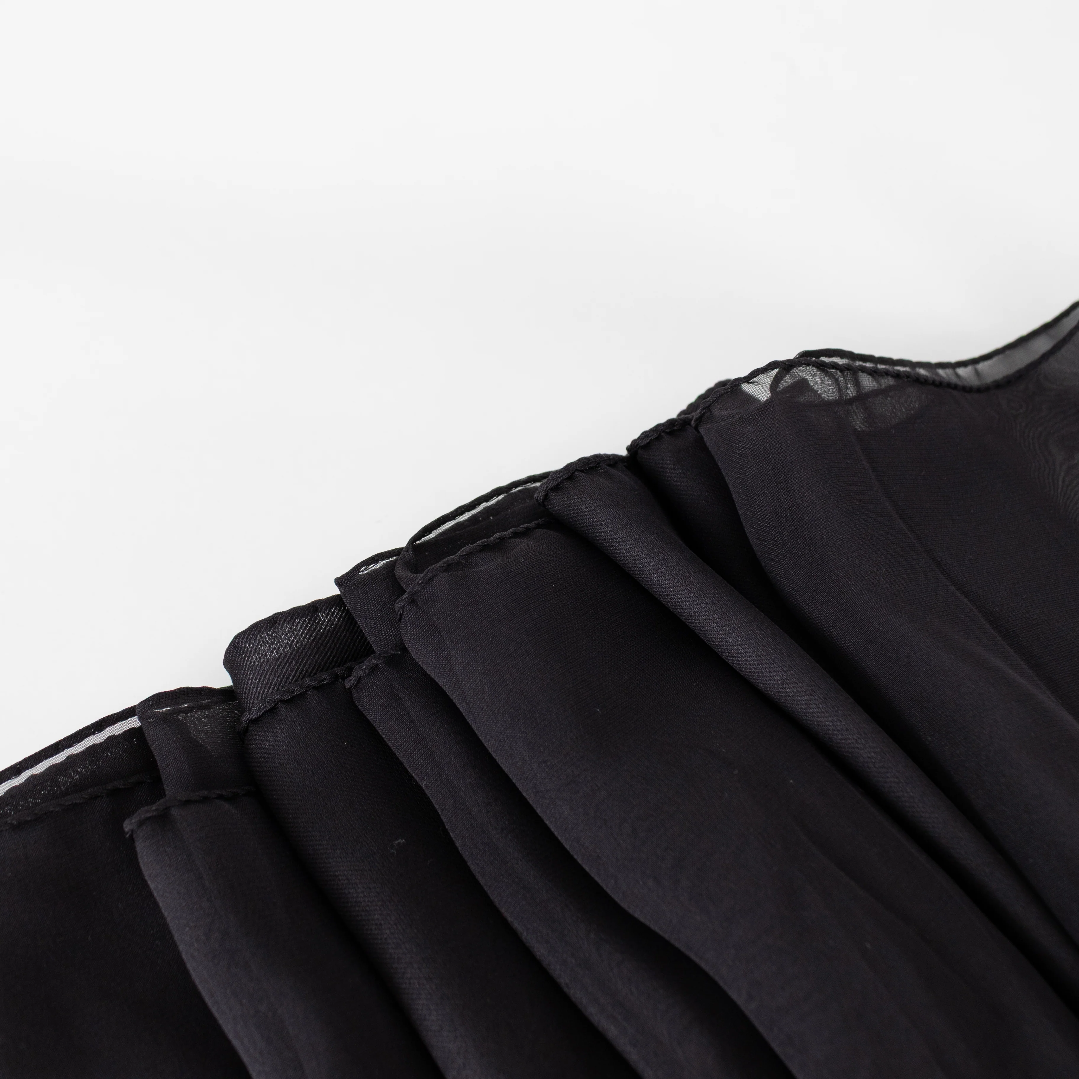 Max Mara Black Silk Scarf - Image 8