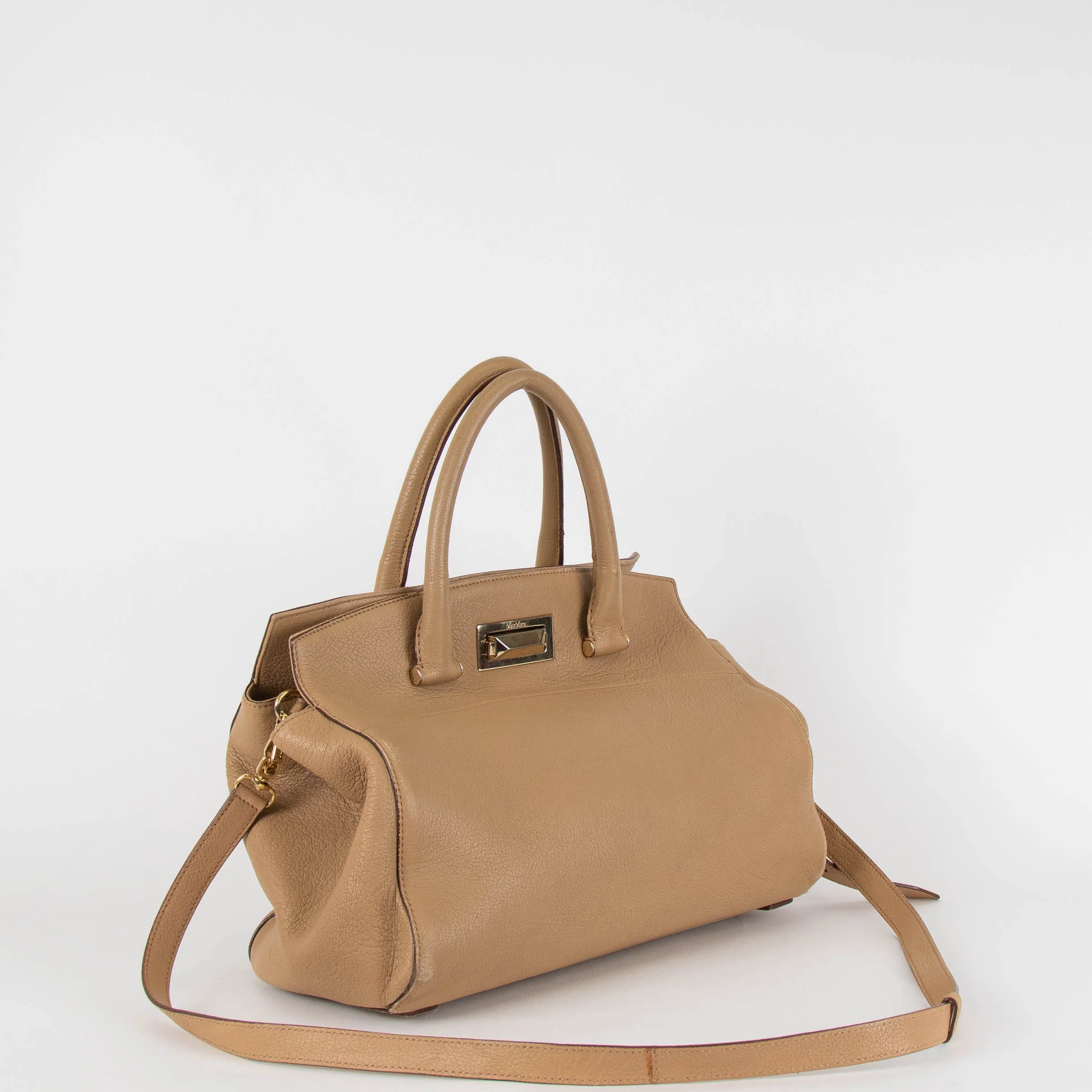Max Mara Caramel Leather Hollywood Bag - Image 2