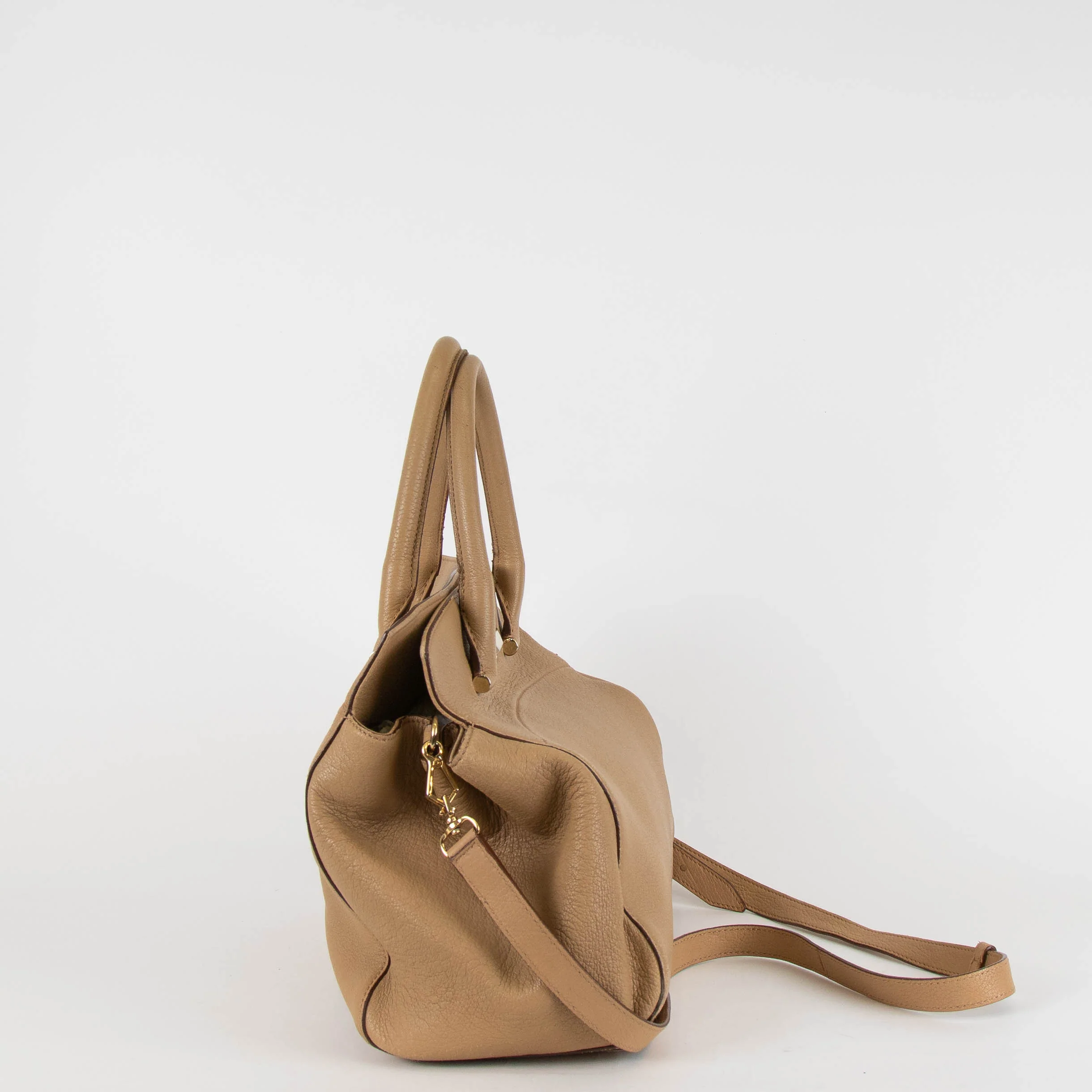 Max Mara Caramel Leather Hollywood Bag - Image 3