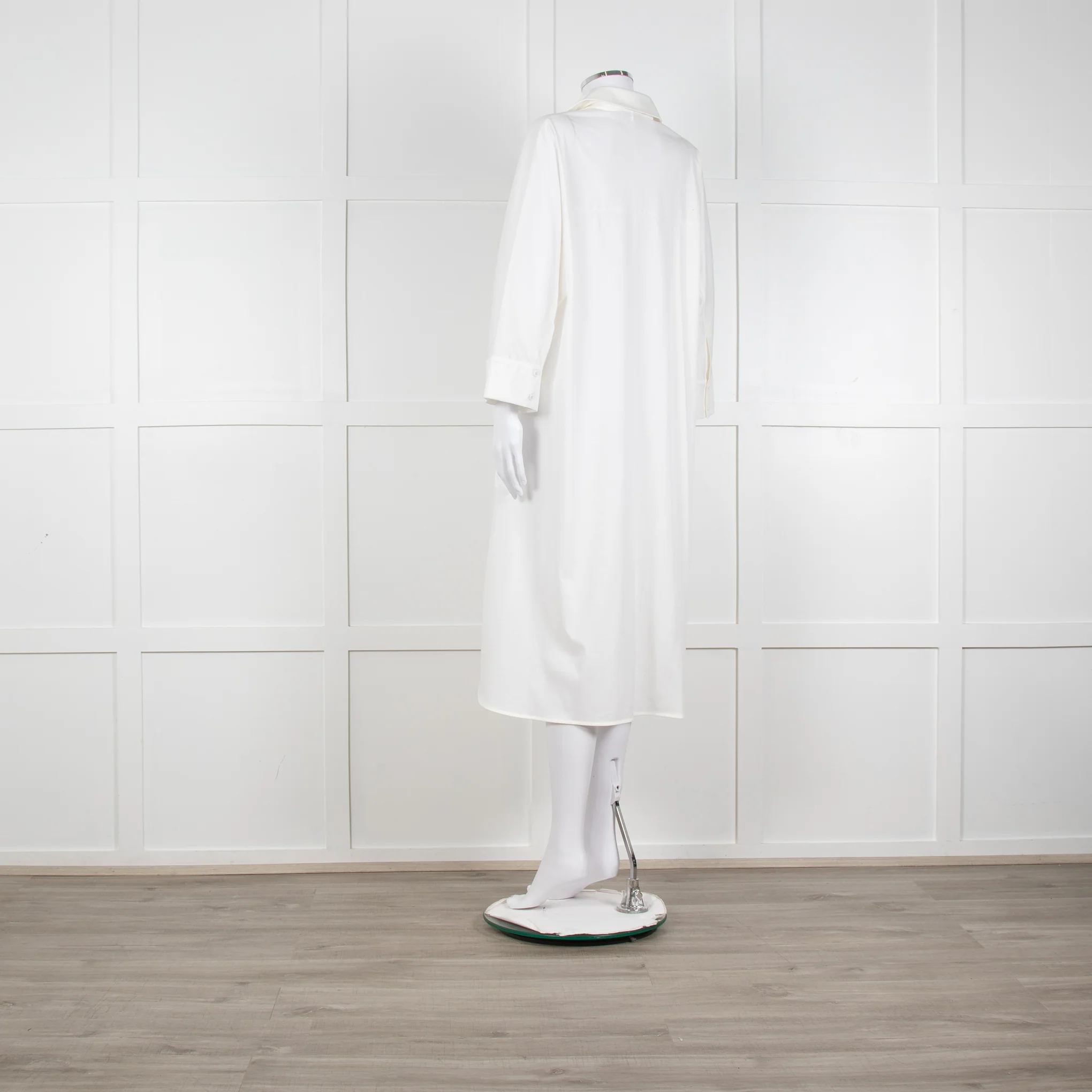 Max Mara Leisure White Soft Cotton Shirt Dress - Image 4