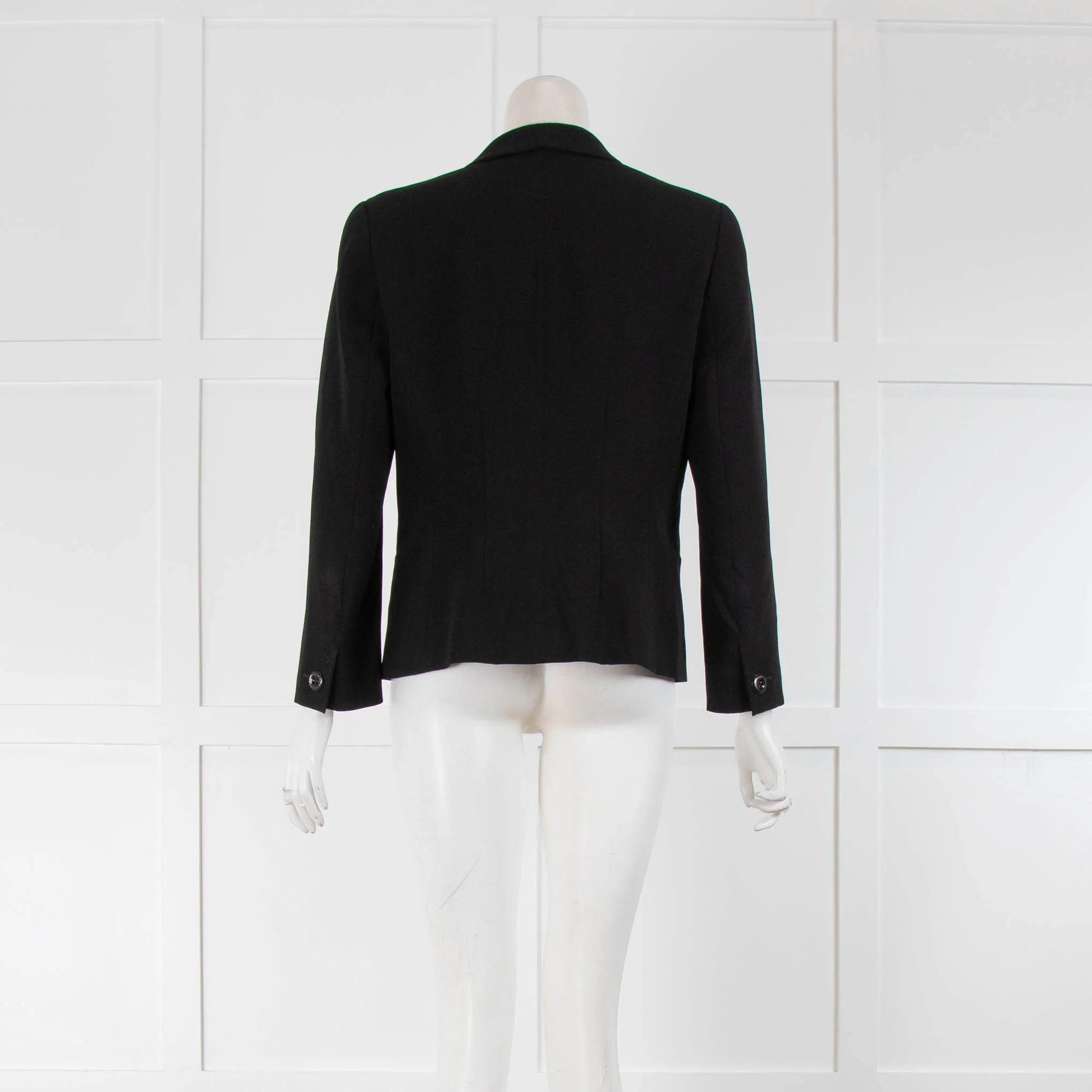Max Mara Studio Black Single Button Blazer - Image 3