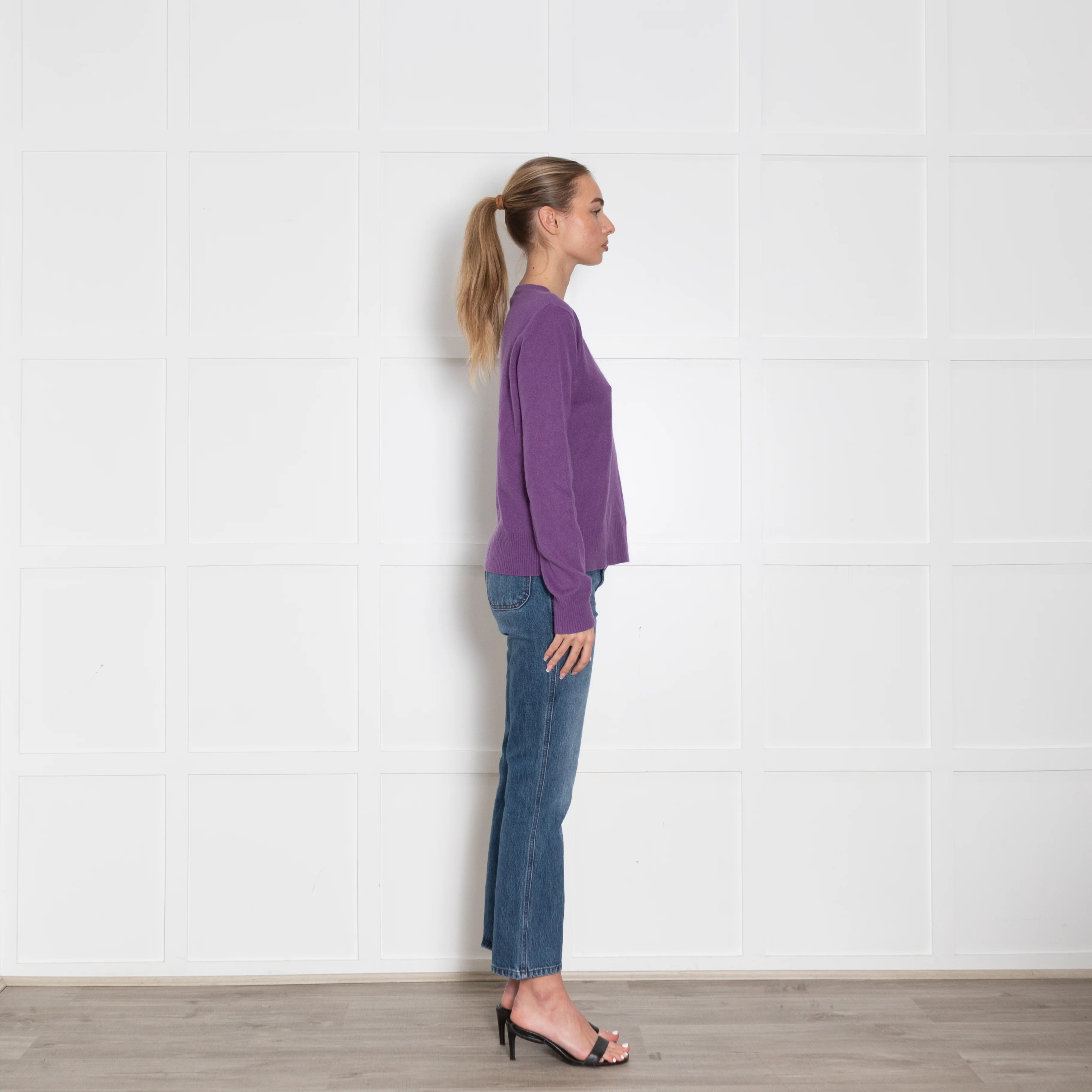 Max Mara Studio Purple Cashmere Blend Sweater - Image 6