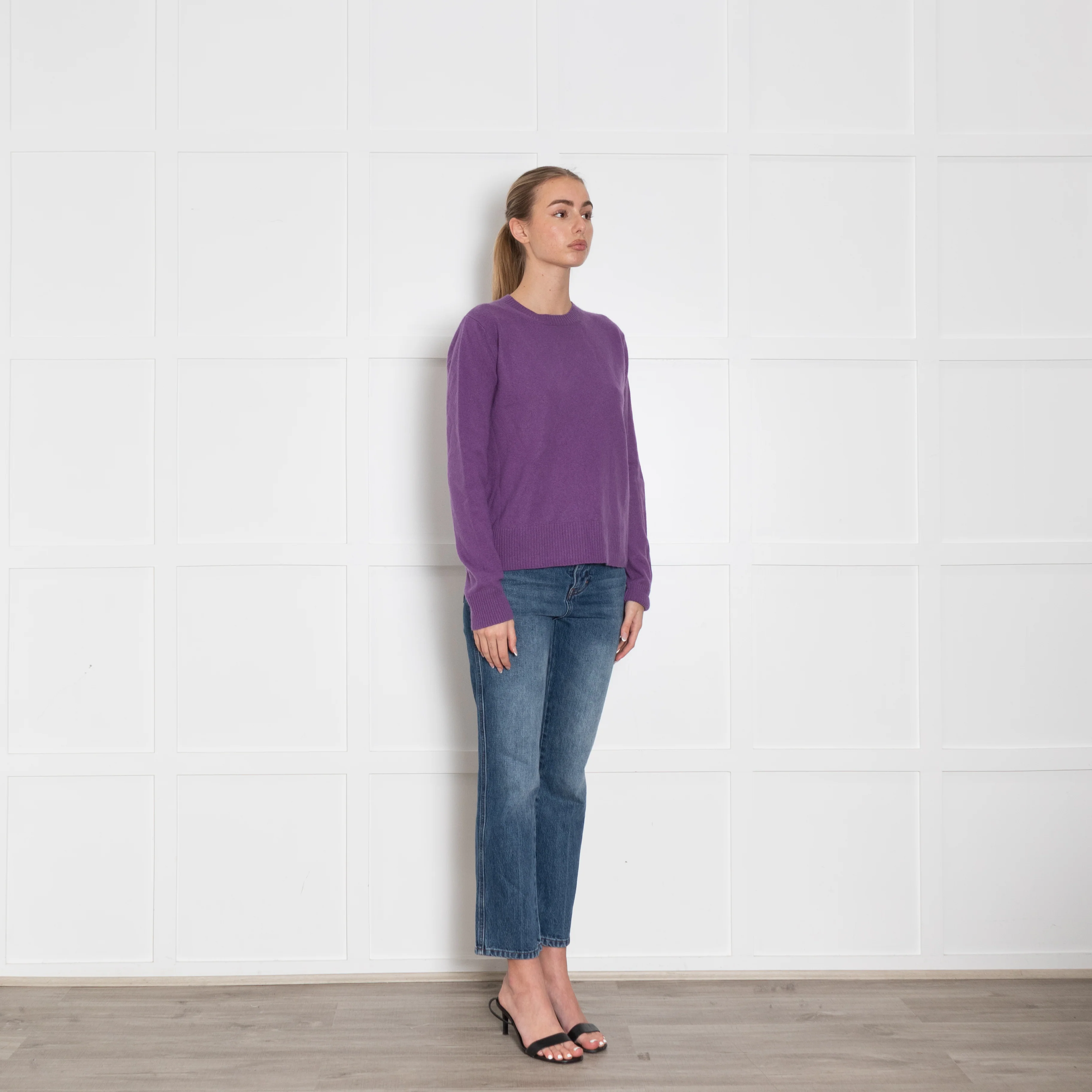 Max Mara Studio Purple Cashmere Blend Sweater - Image 7