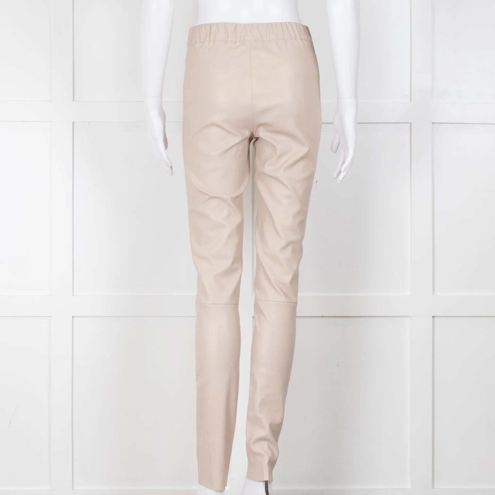 Max & Moi Beige Leather Leggings - Image 3