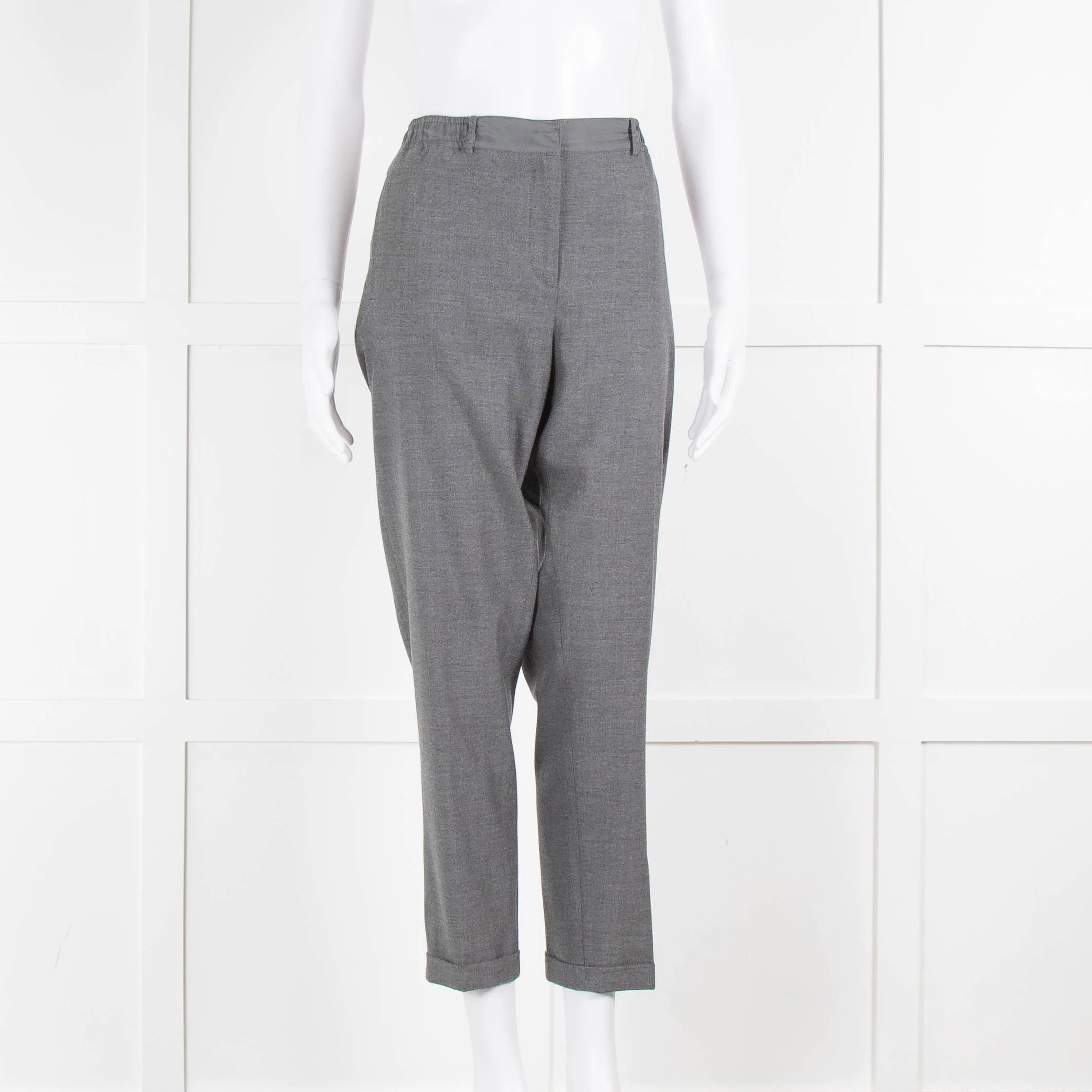 Max & Moi Grey Straight Trousers