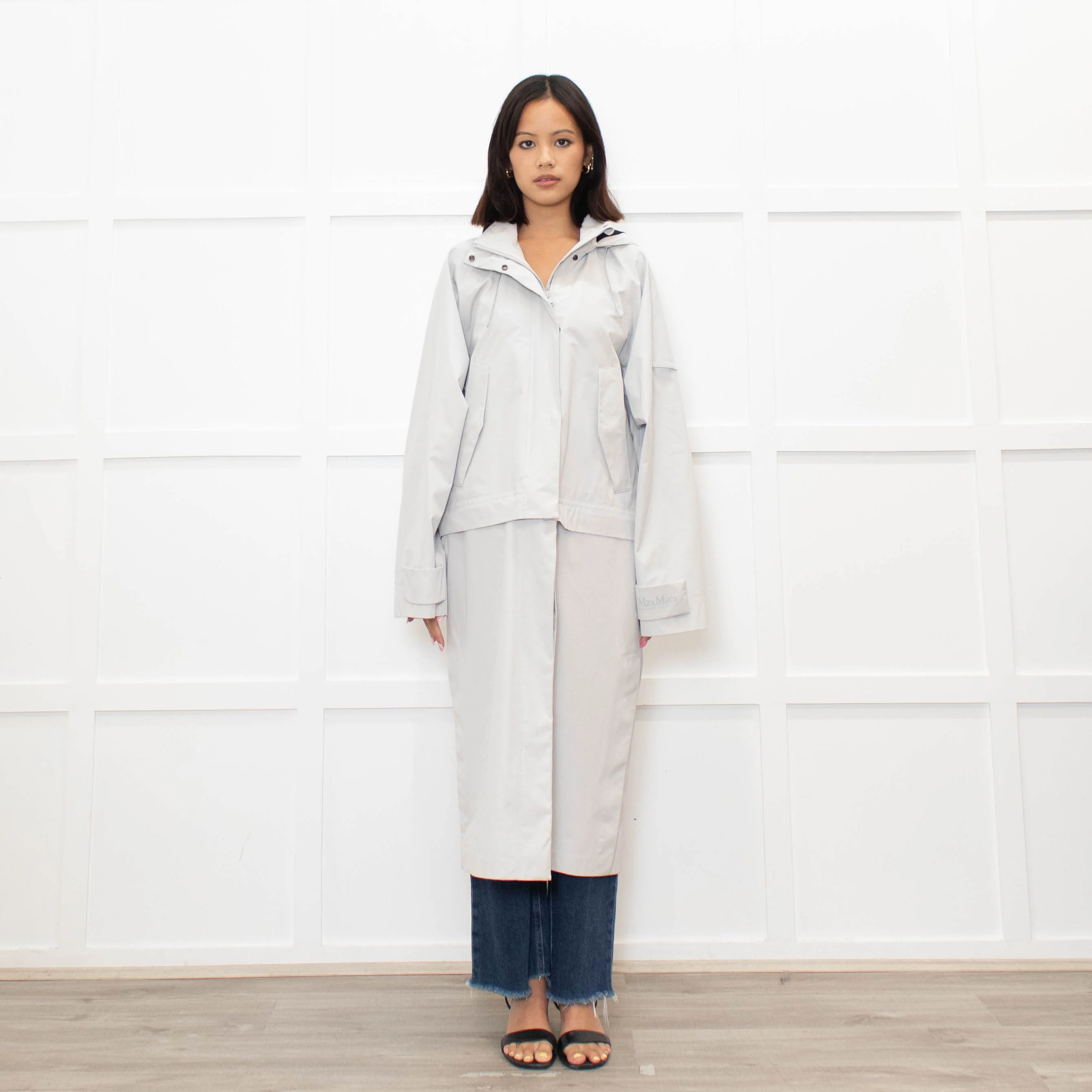 Max Mara Leisure Pale Grey Smart Active Coat