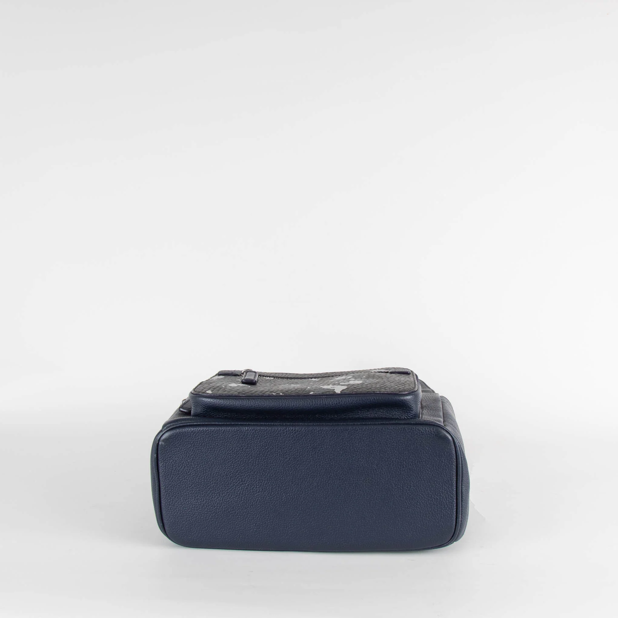 MCM Navy Signature Visetos Coated Canvas Backpack - Image 5