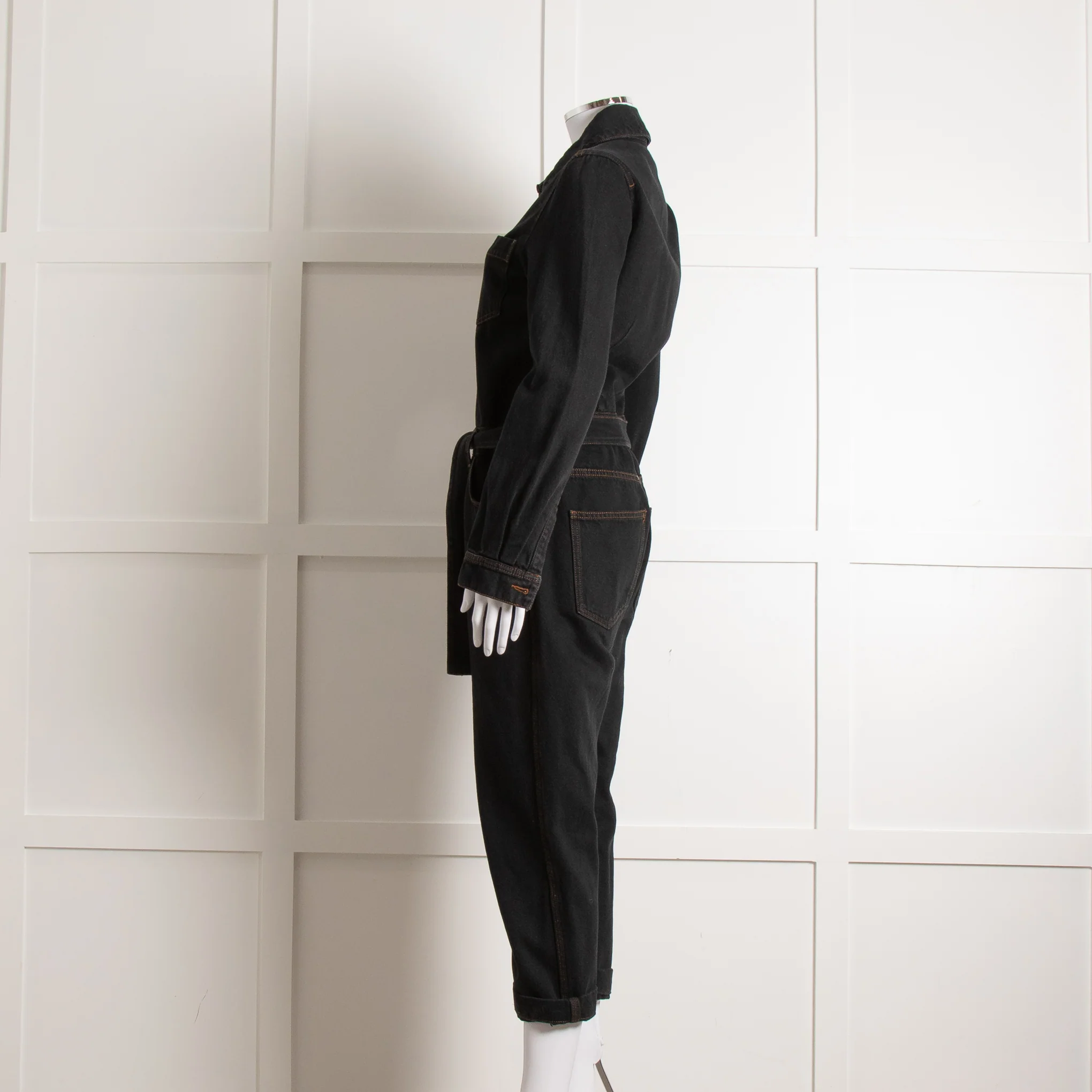 Me + Em Black Denim Jumpsuit - Image 3