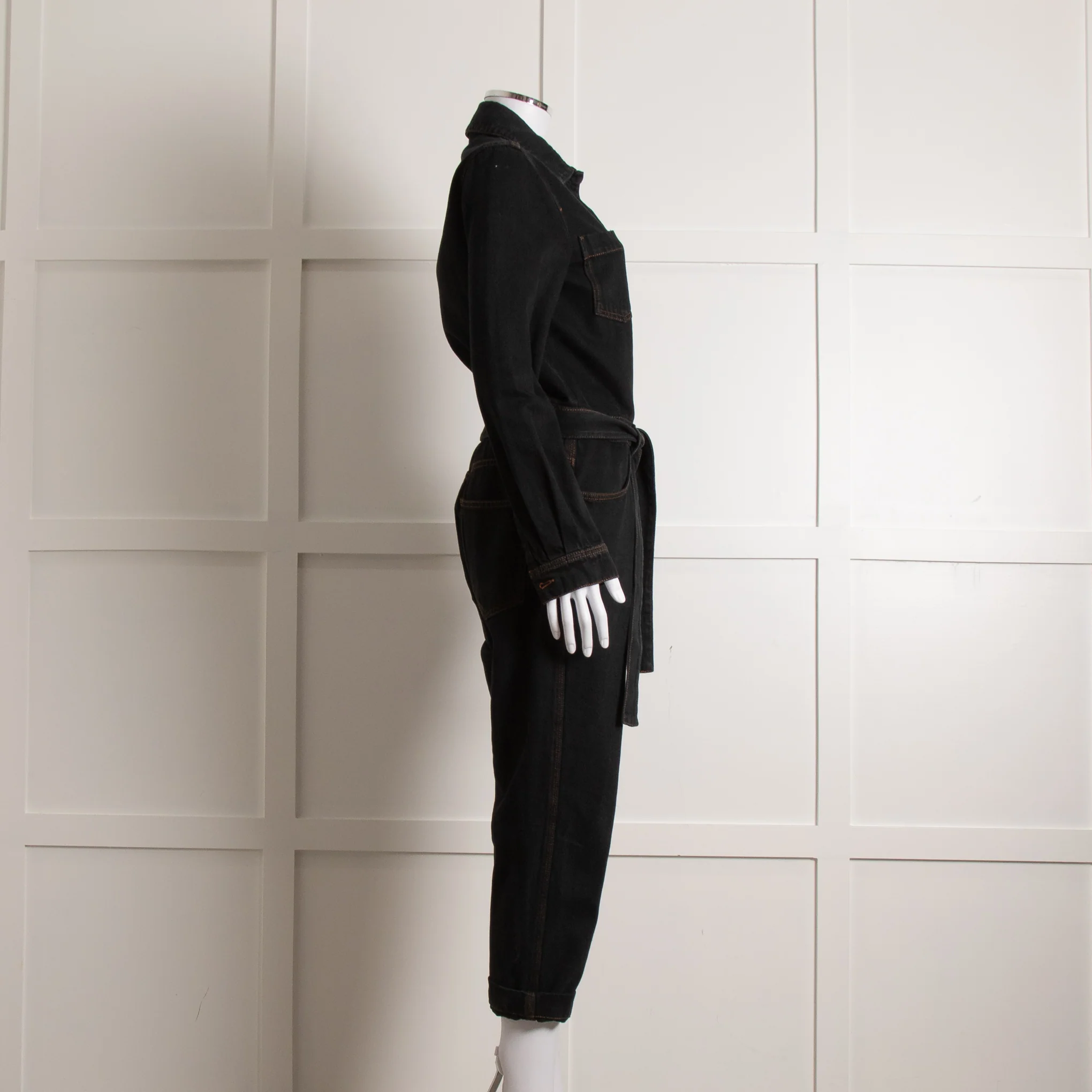 Me + Em Black Denim Jumpsuit - Image 7