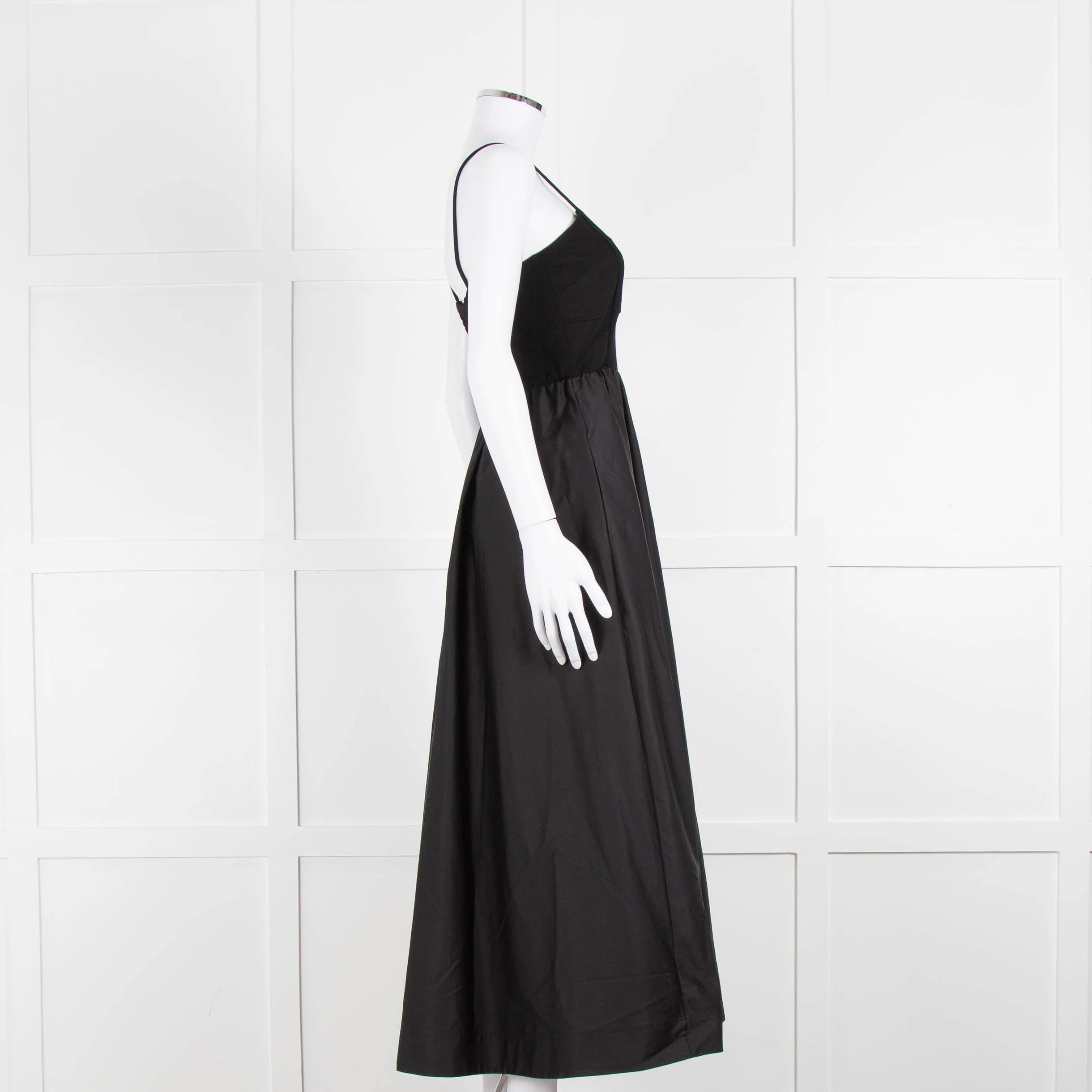 Me + Em Black Elasticated Back Sleeveless Maxi Dress - Image 3