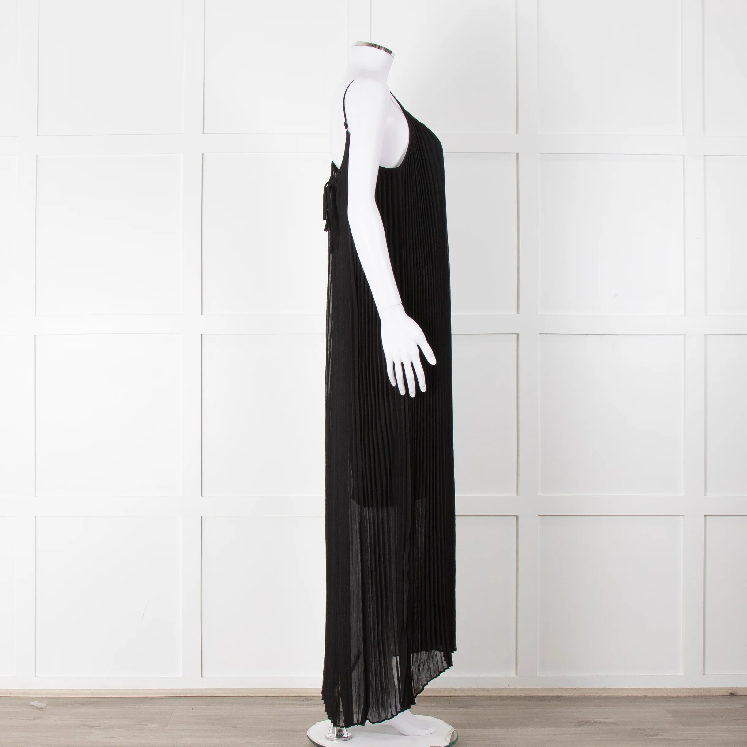 Me + Em Black Plisse Maxi Dress - Image 3