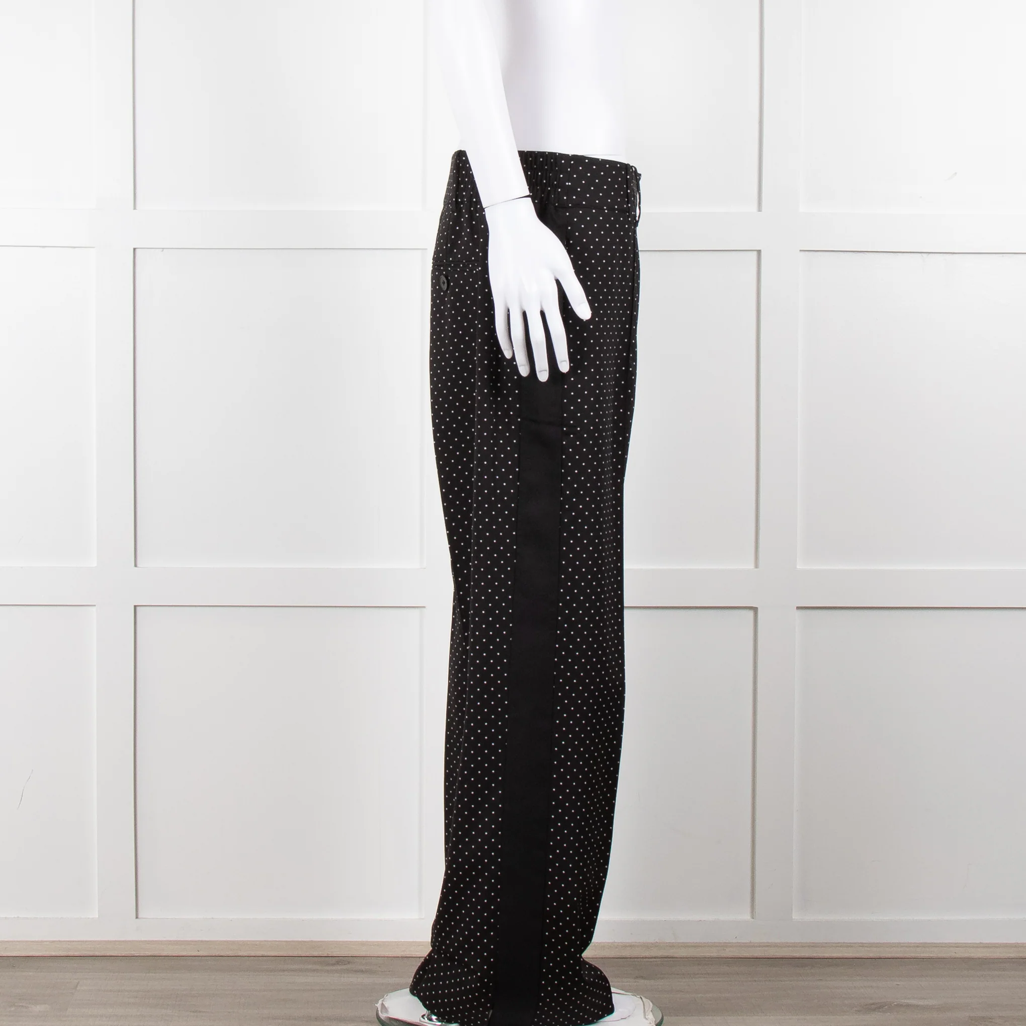 Me + Em Black Polka Dot Wide Leg Trousers - Image 3