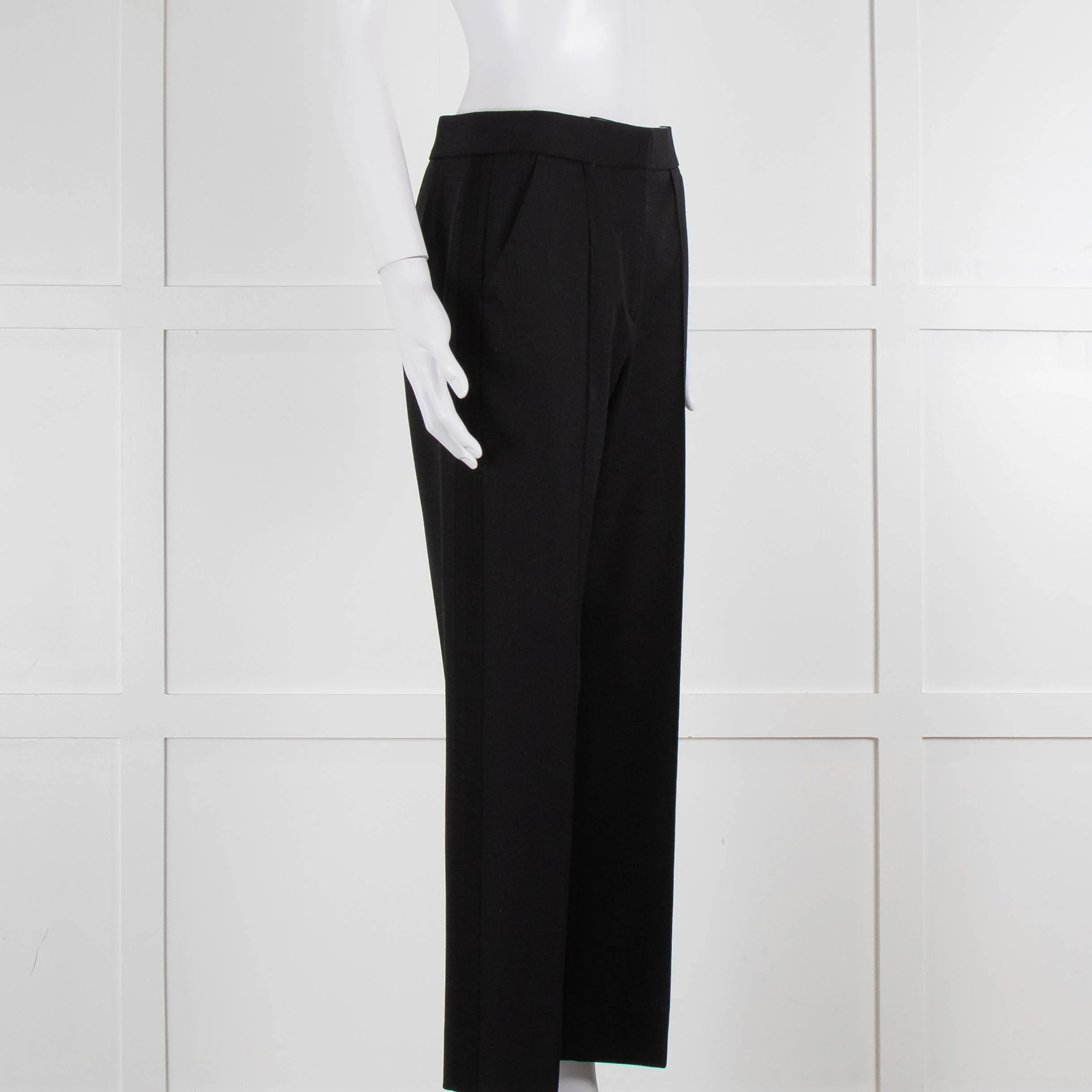 Me + Em Black Stretch Twill Front Seam Trousers - Image 2