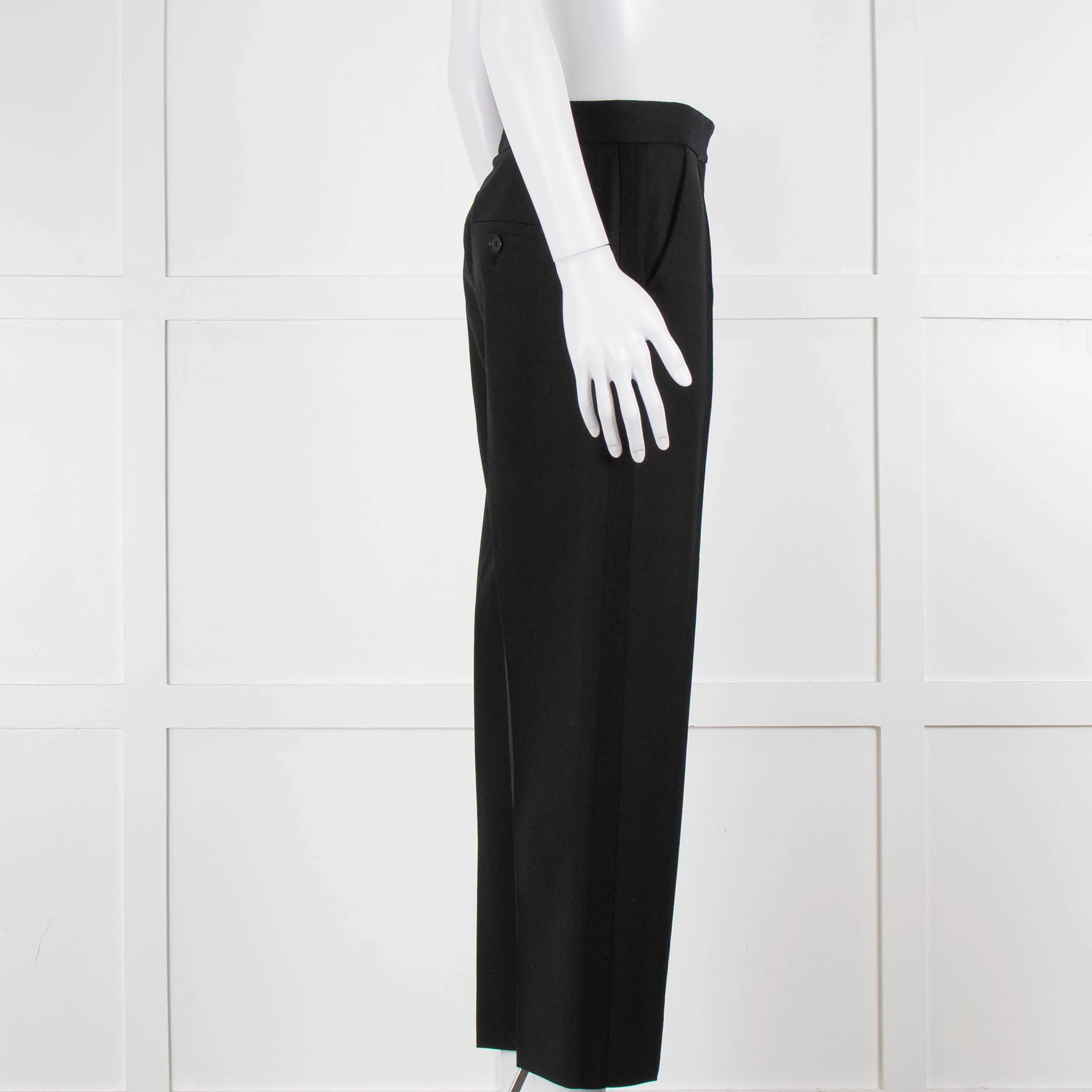 Me + Em Black Stretch Twill Front Seam Trousers - Image 3