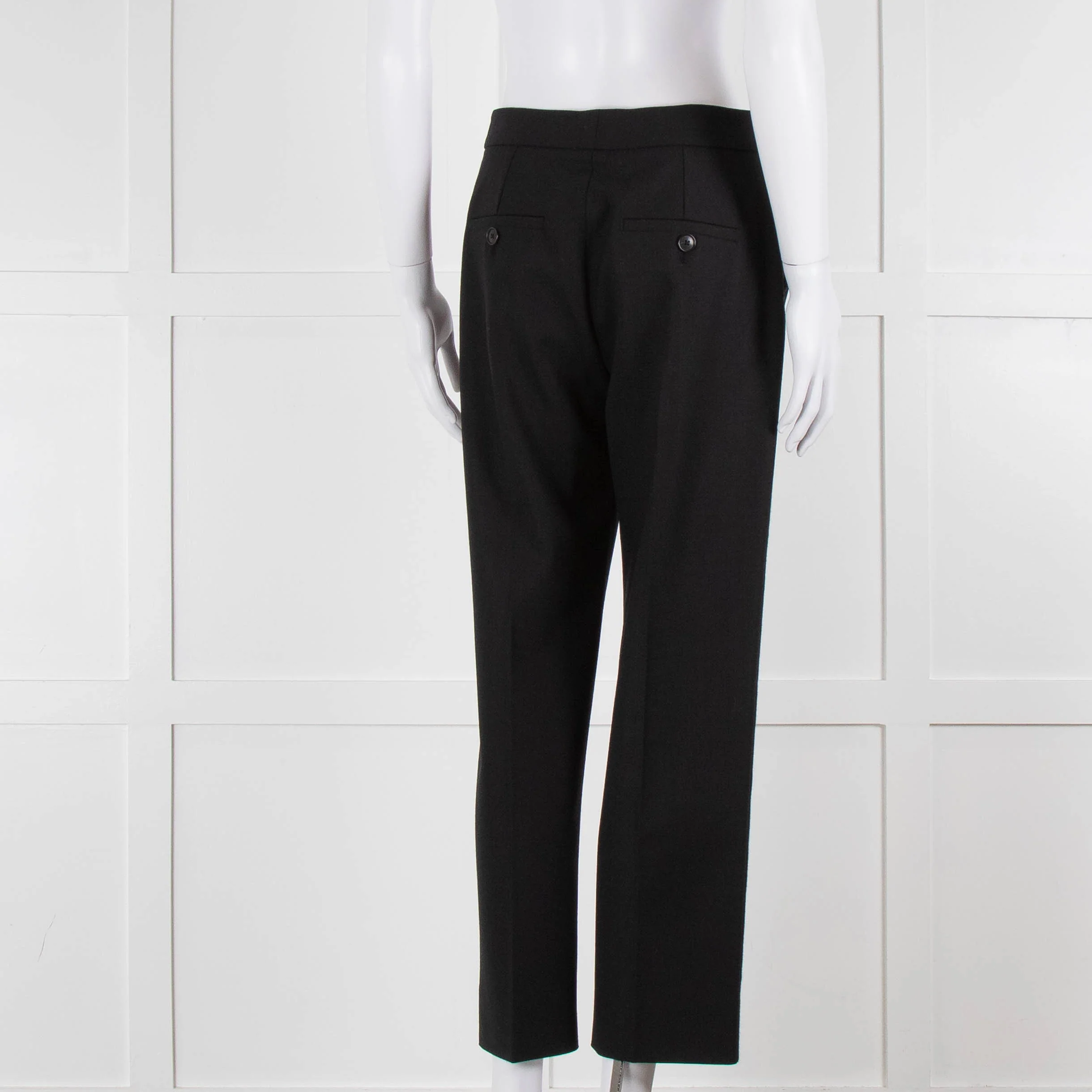 Me + Em Black Stretch Twill Front Seam Trousers - Image 4