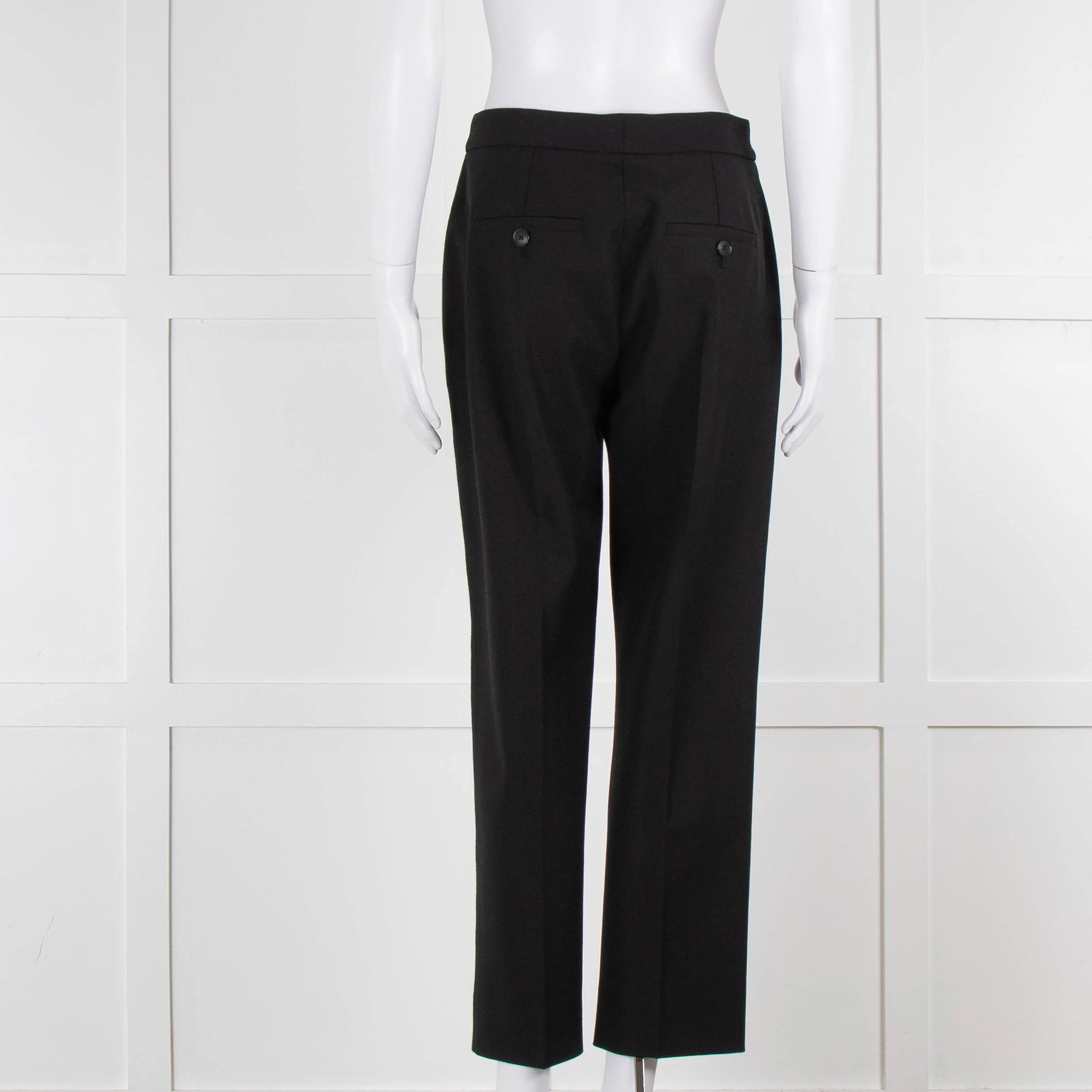 Me + Em Black Stretch Twill Front Seam Trousers - Image 5