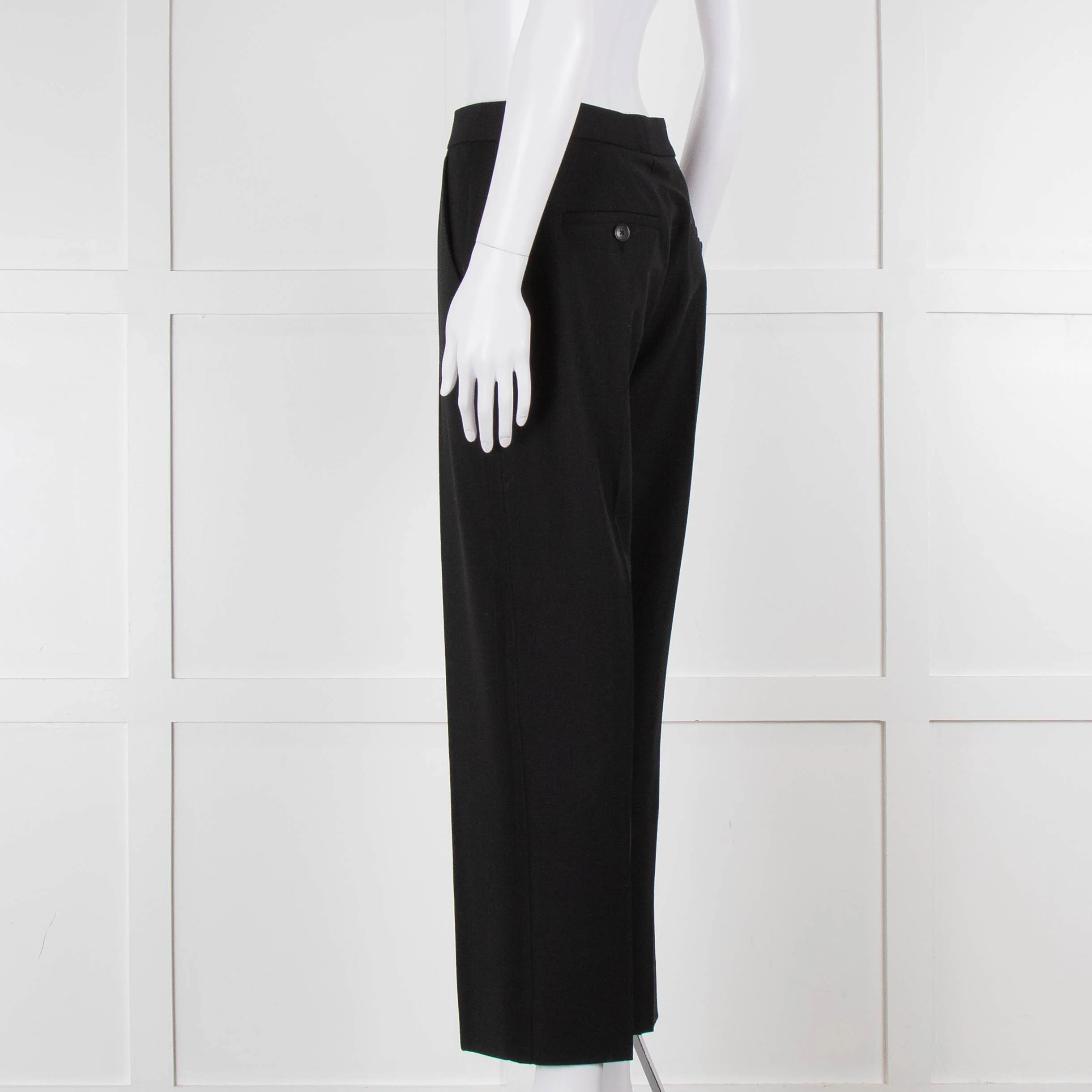 Me + Em Black Stretch Twill Front Seam Trousers - Image 6
