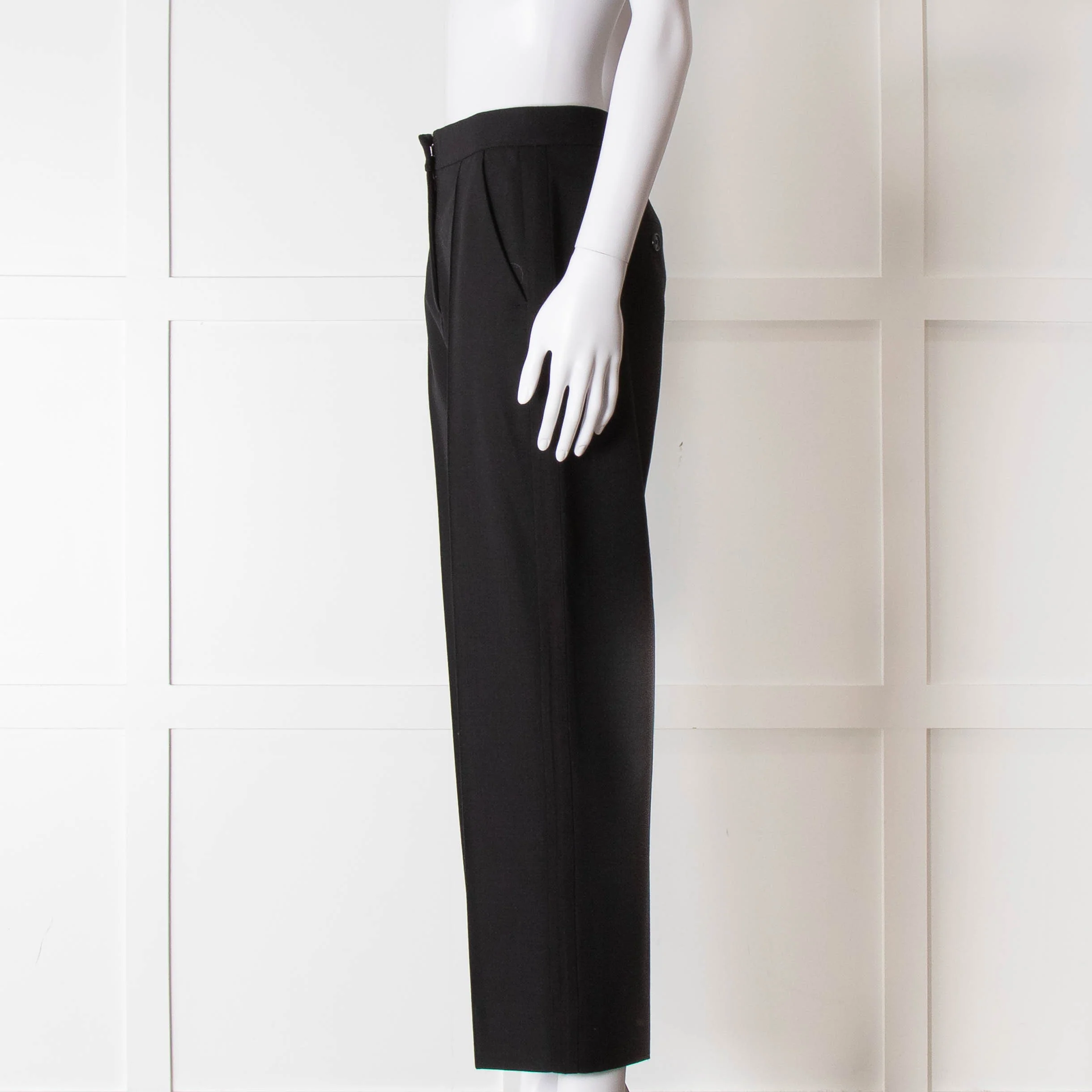 Me + Em Black Stretch Twill Front Seam Trousers - Image 7