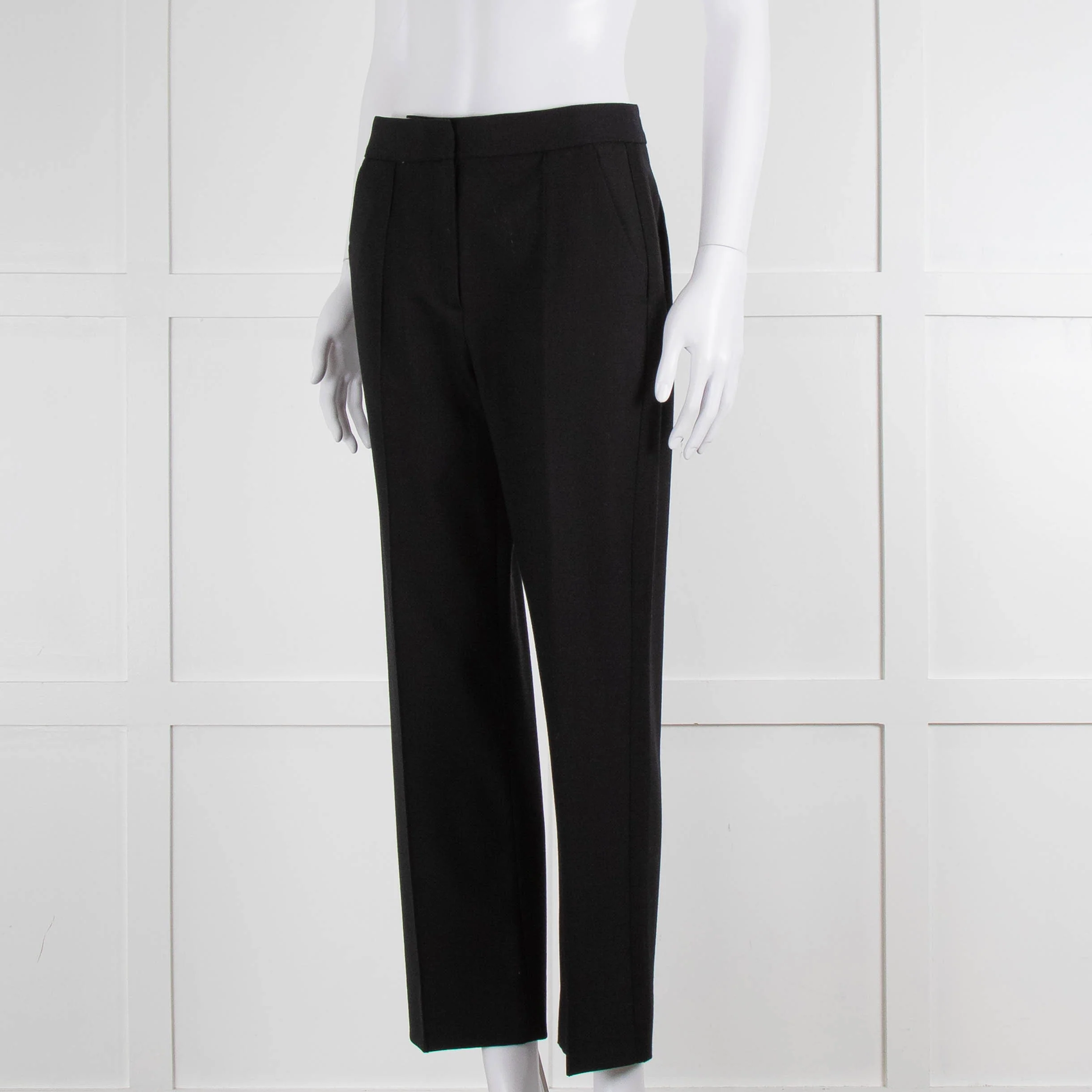 Me + Em Black Stretch Twill Front Seam Trousers - Image 8