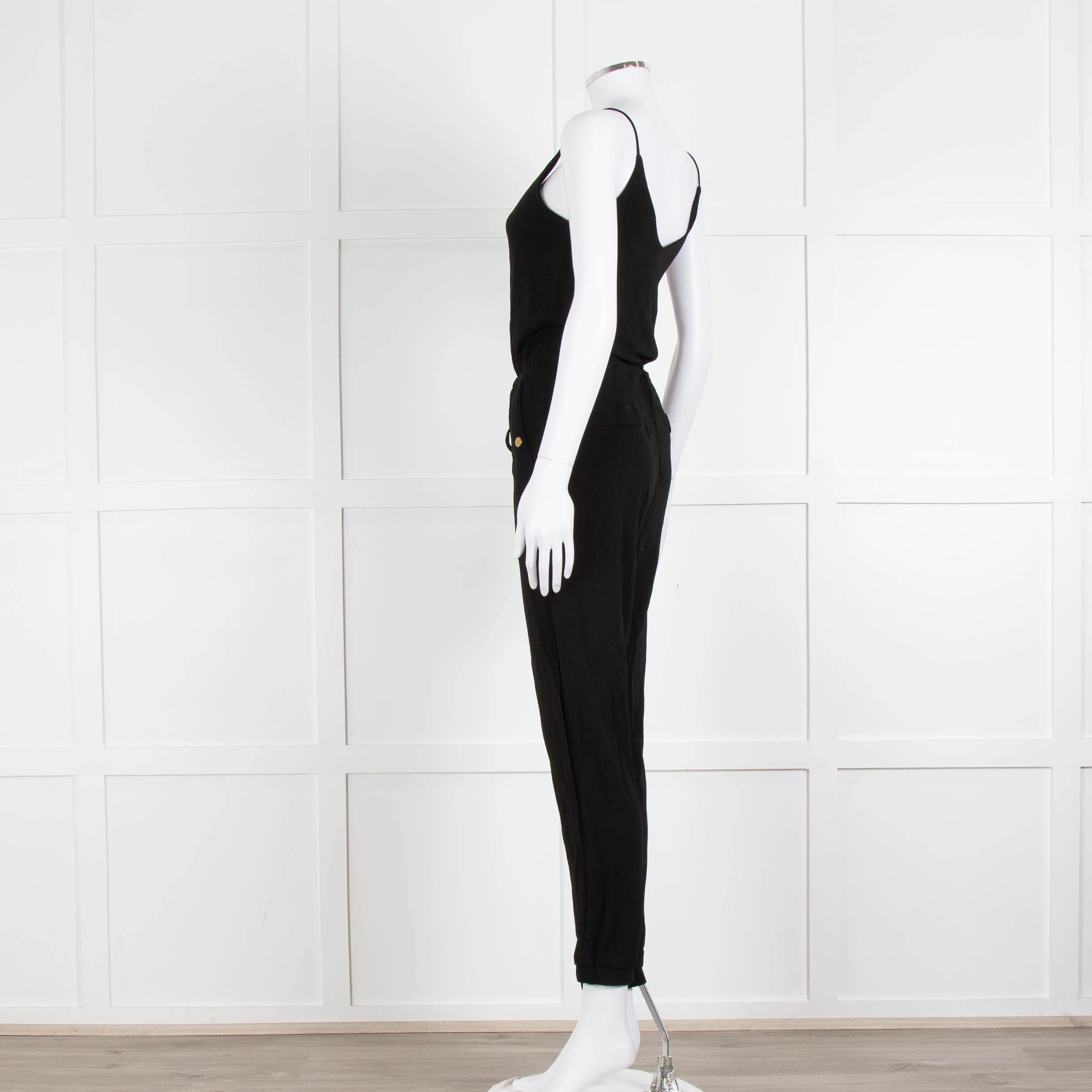 Me + Em Black Stretchy Sleeveless Jumpsuit - Image 6