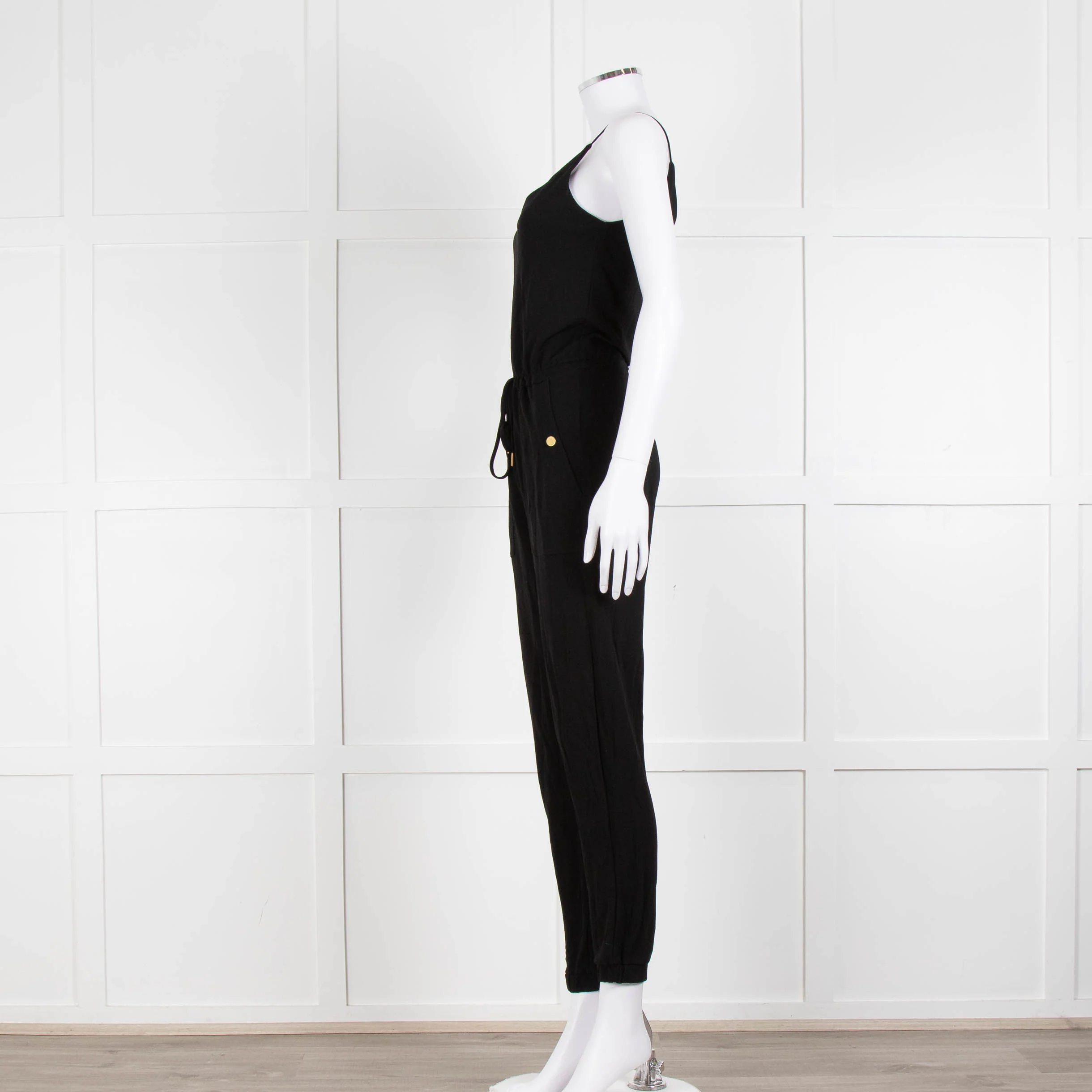 Me + Em Black Stretchy Sleeveless Jumpsuit - Image 7