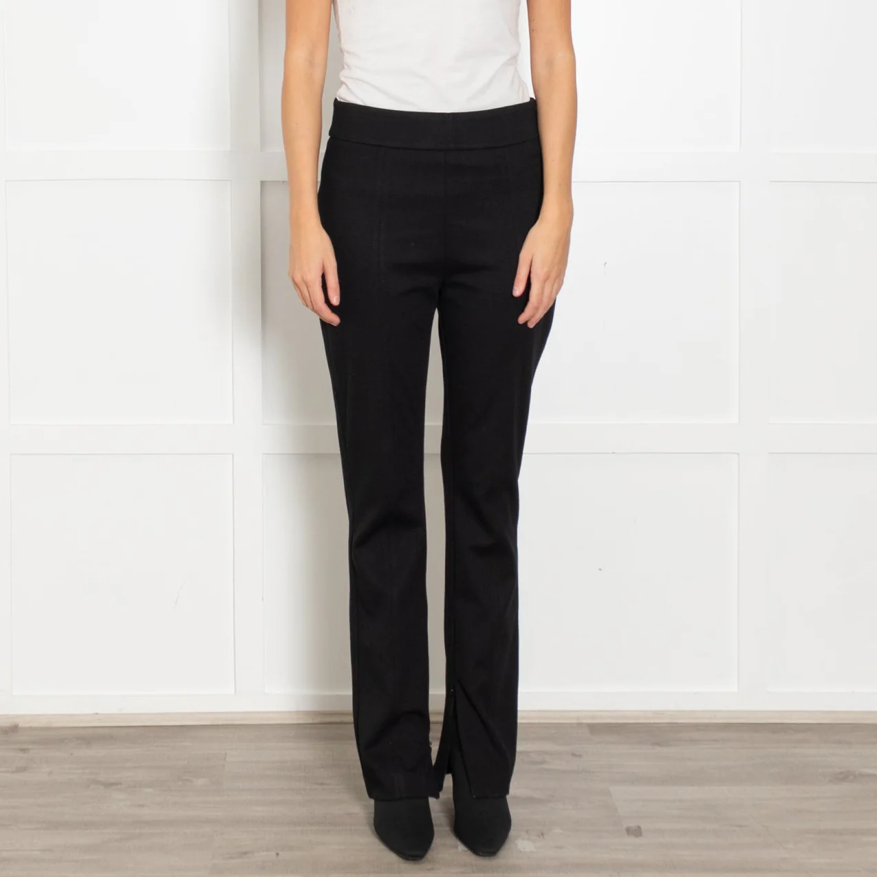 Me + Em Black Trousers With Ankle Zips - Image 2