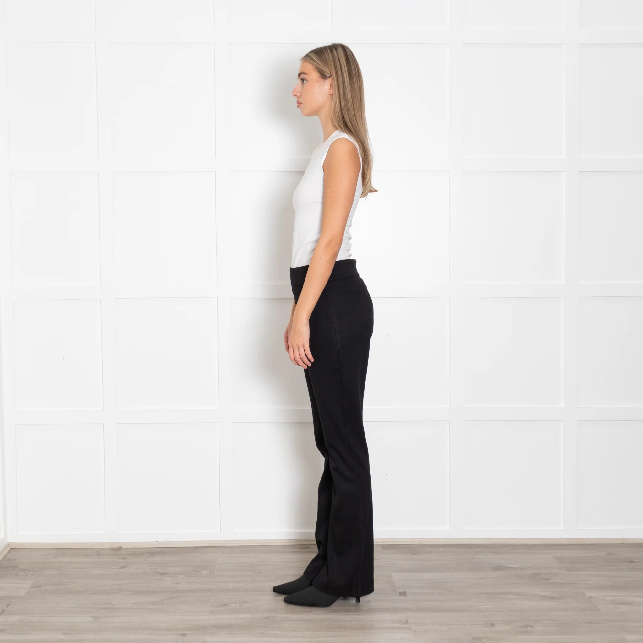 Me + Em Black Trousers With Ankle Zips - Image 4