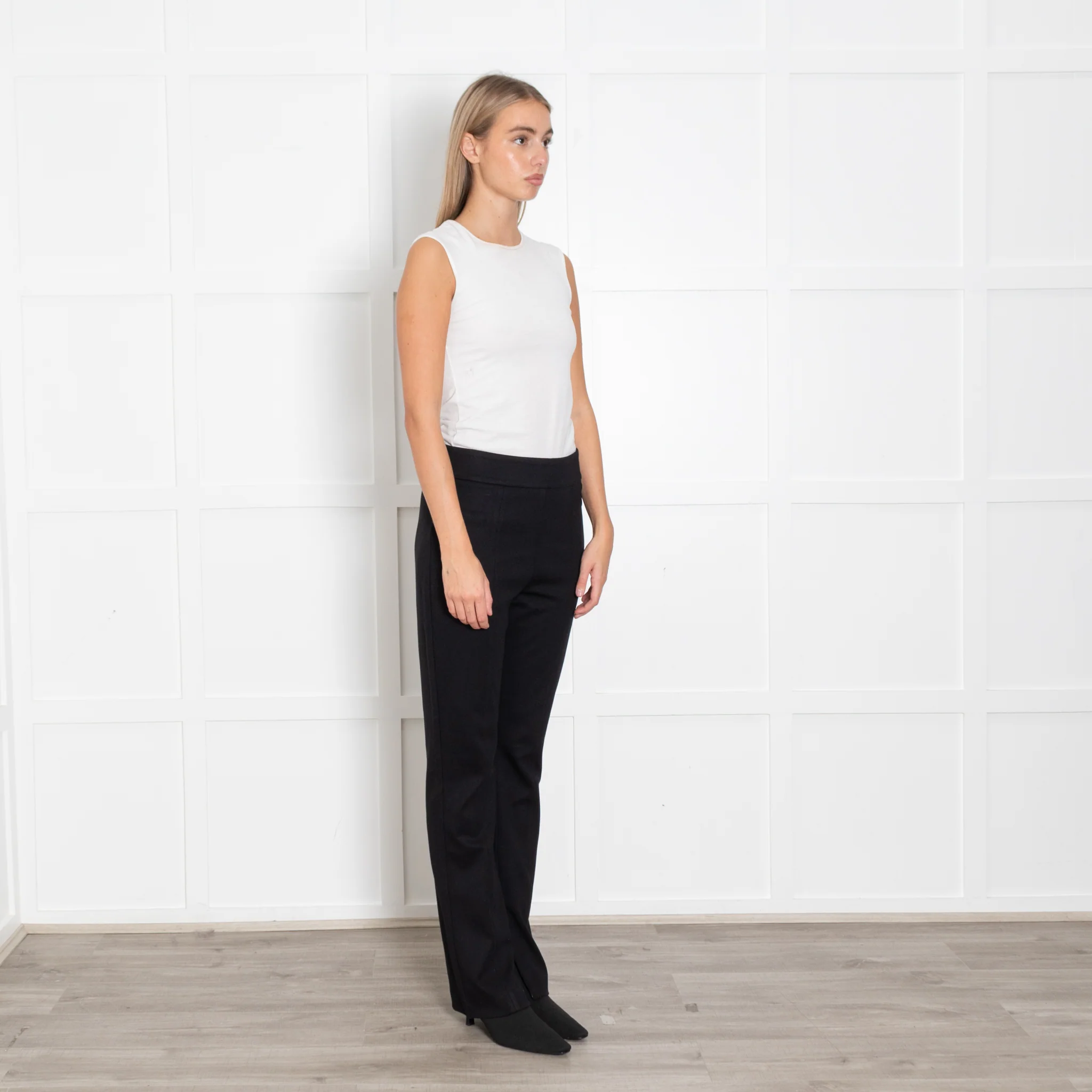 Me + Em Black Trousers With Ankle Zips - Image 7