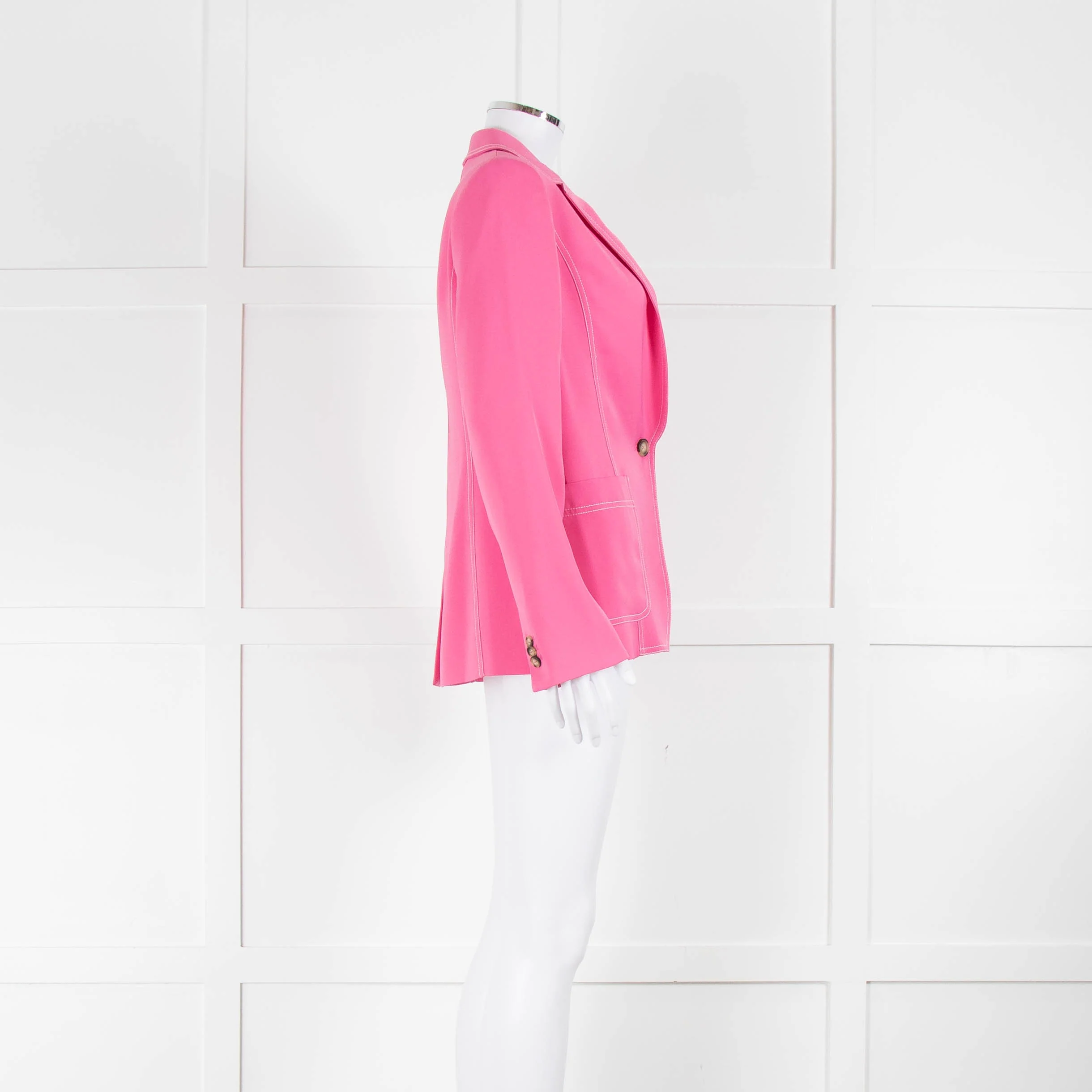 Me + Em Bright Pink Statement Blazer Jacket - Image 2