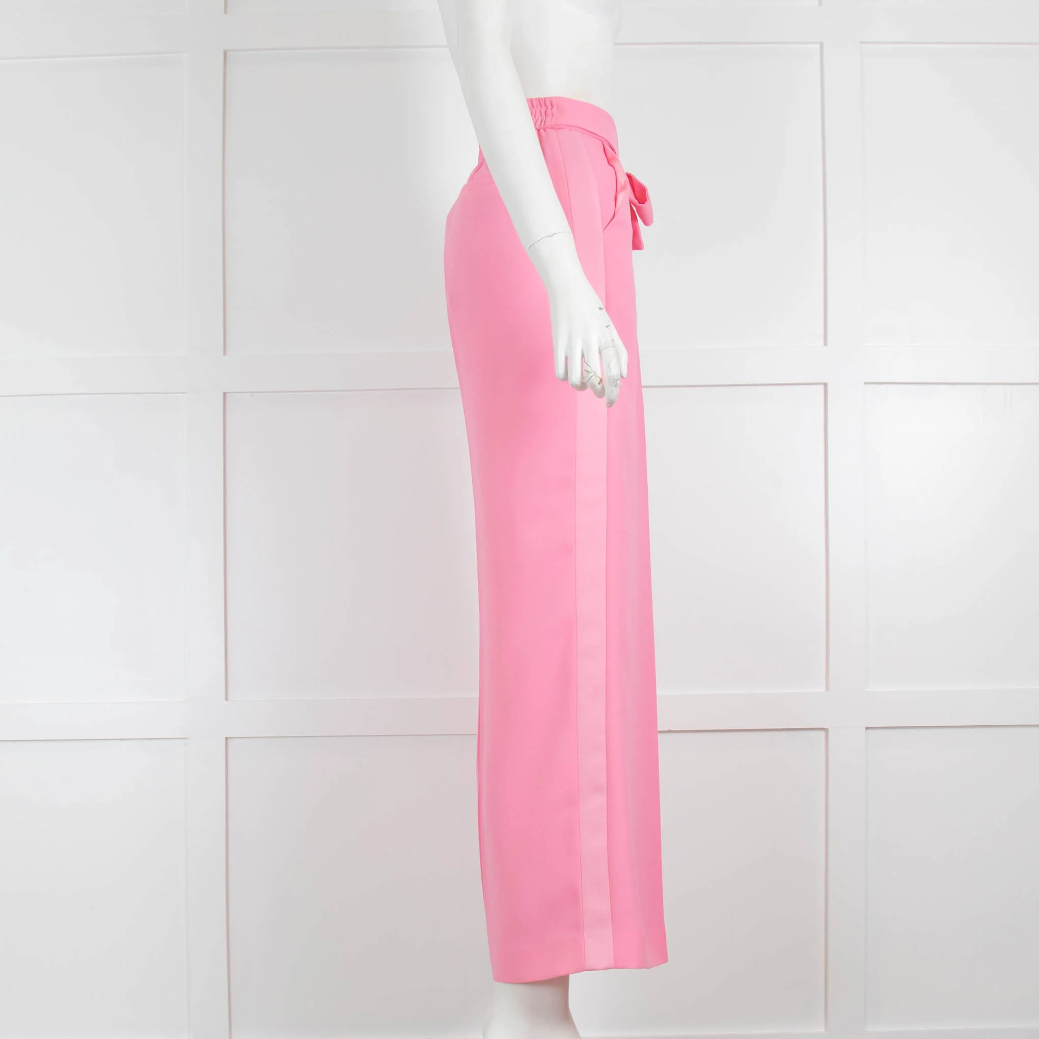 ME EM Bright Pink Wide Leg Belted Trousers - Image 2