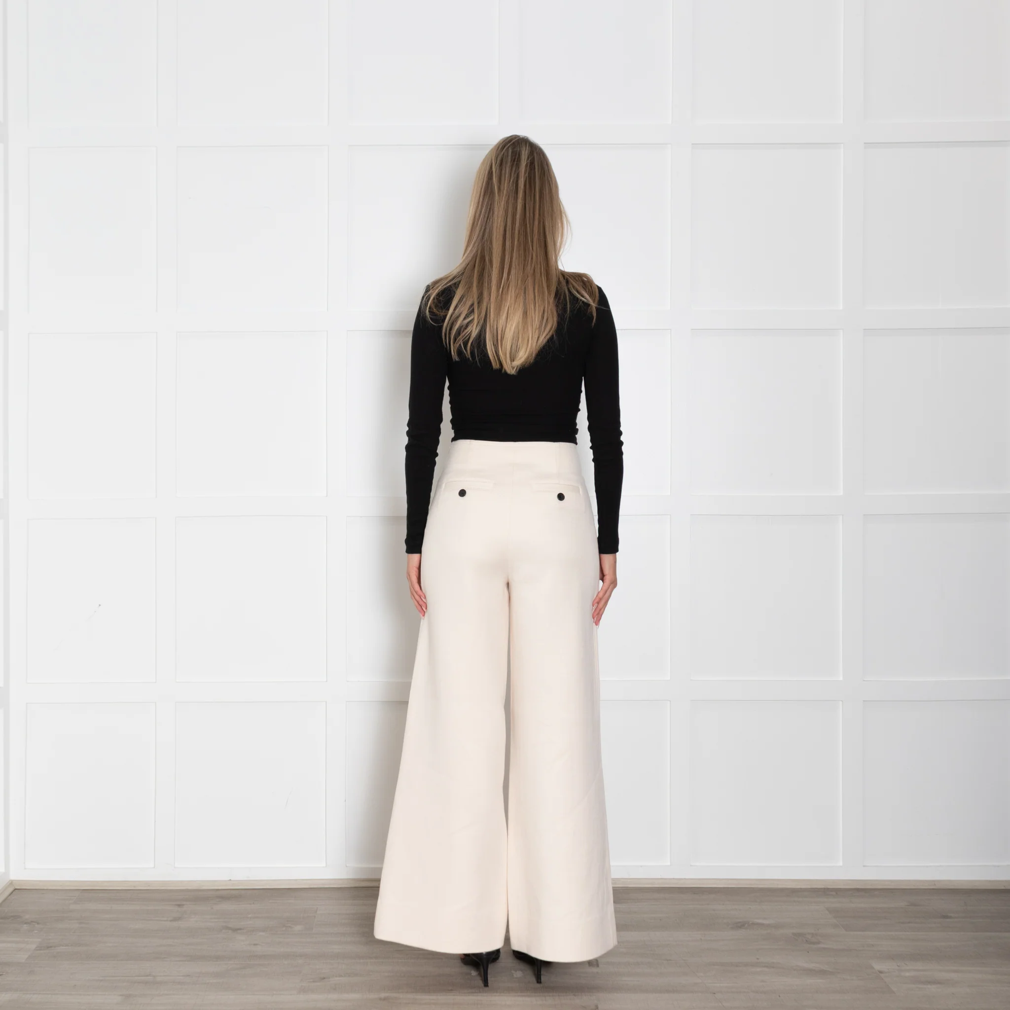 Me + Em Cream Bib Front Trousers - Image 5