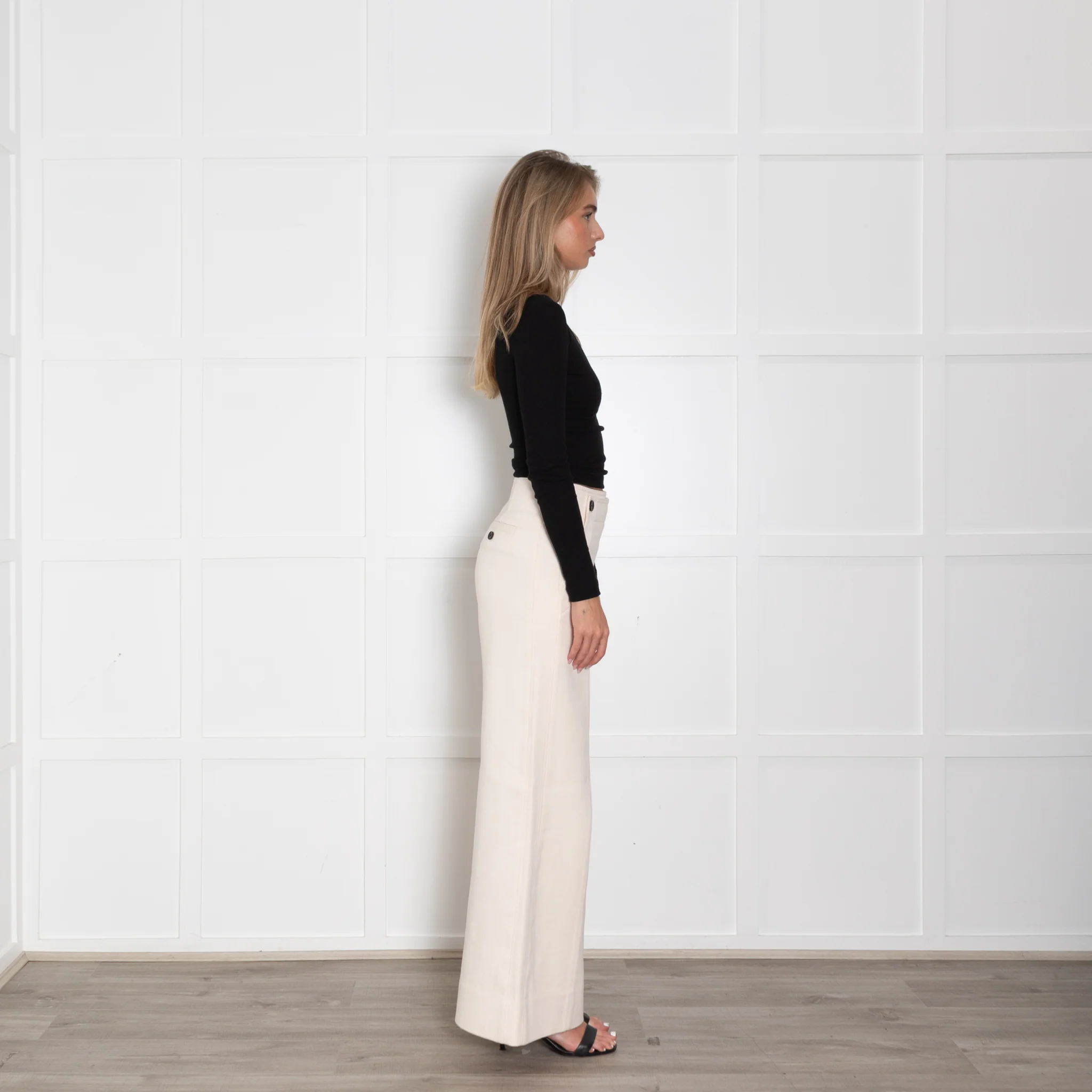 Me + Em Cream Bib Front Trousers - Image 6