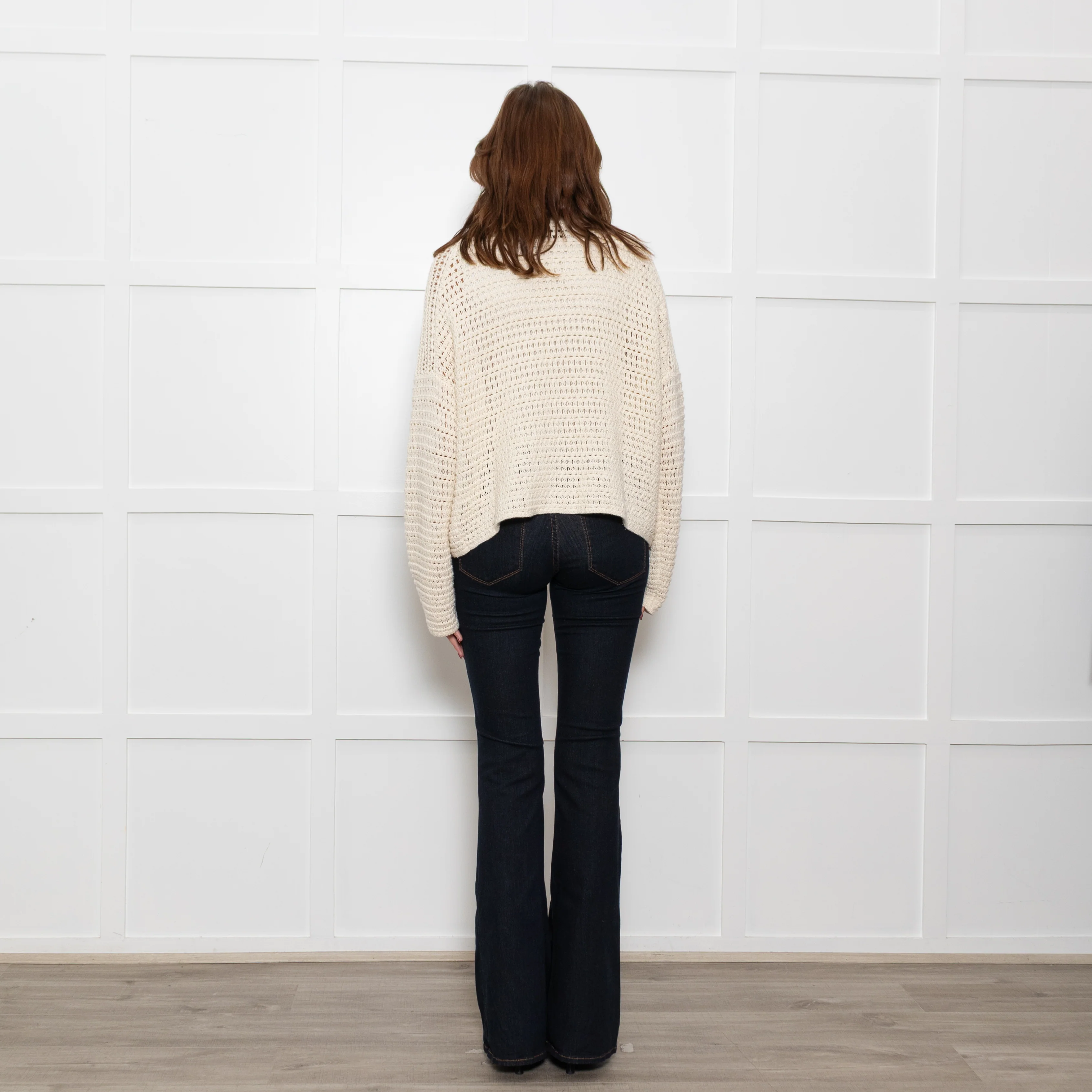 Me + Em Cream Crochet Sweater - Image 4