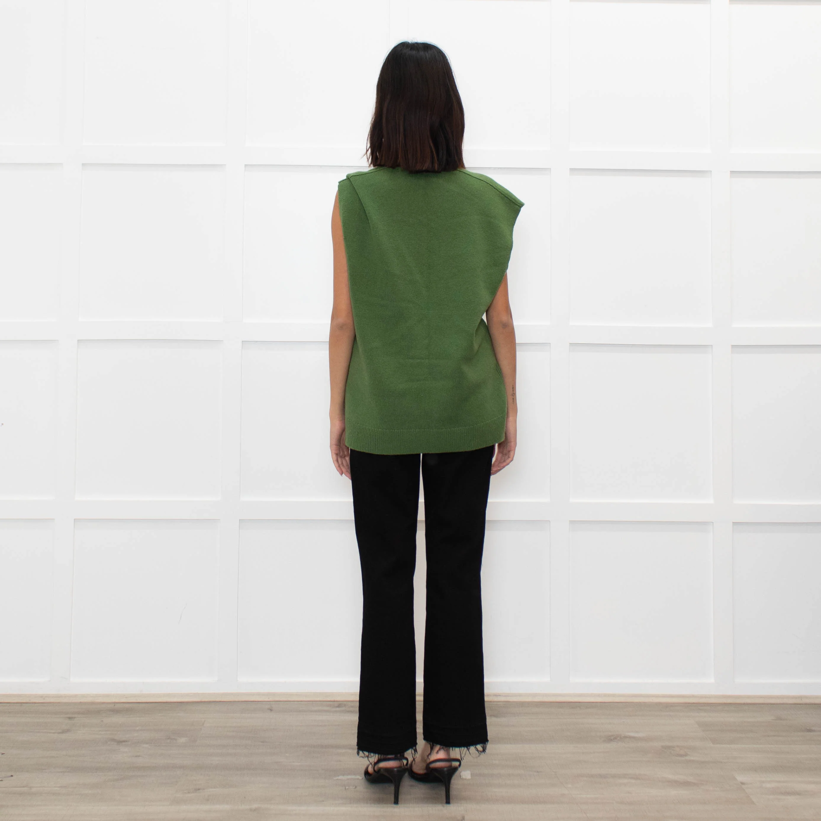Me + Em Green Knitted Vest - Image 5