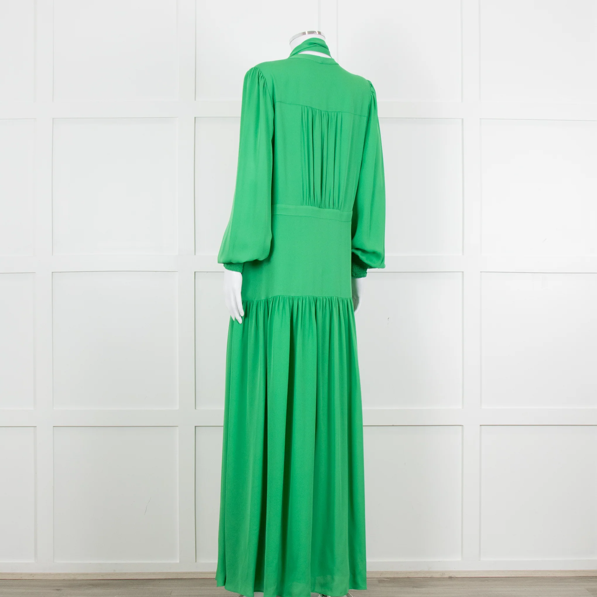 Me + Em Green Long Sleeve Maxi Belted Dress - Image 4