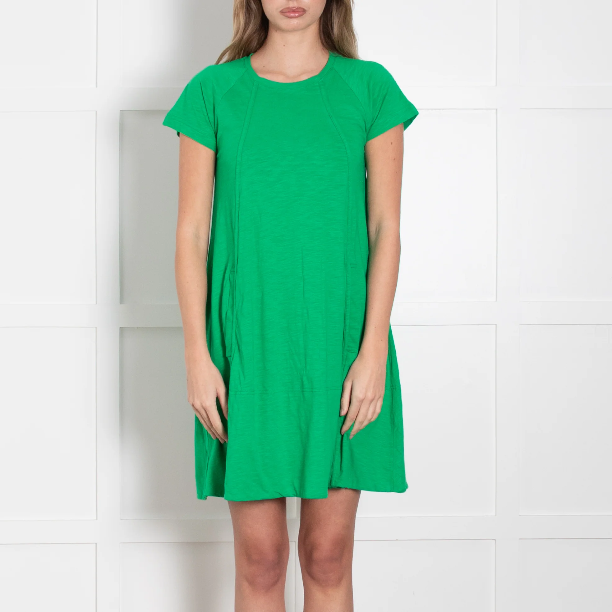 Me + Em Green T-Shirt Dress With Pockets - Image 2