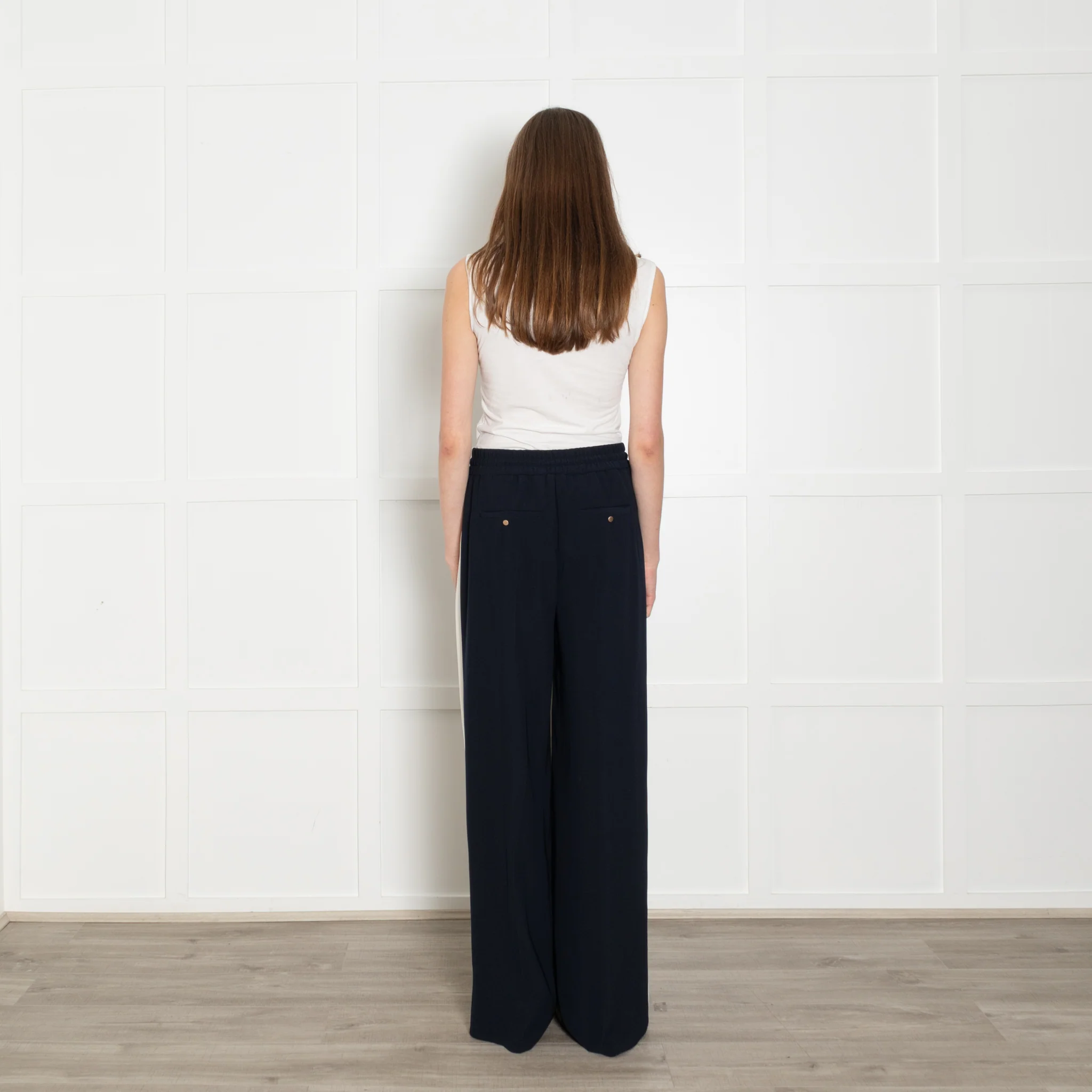 Me + Em Khaki Black Side Stipe Trousers - Image 5