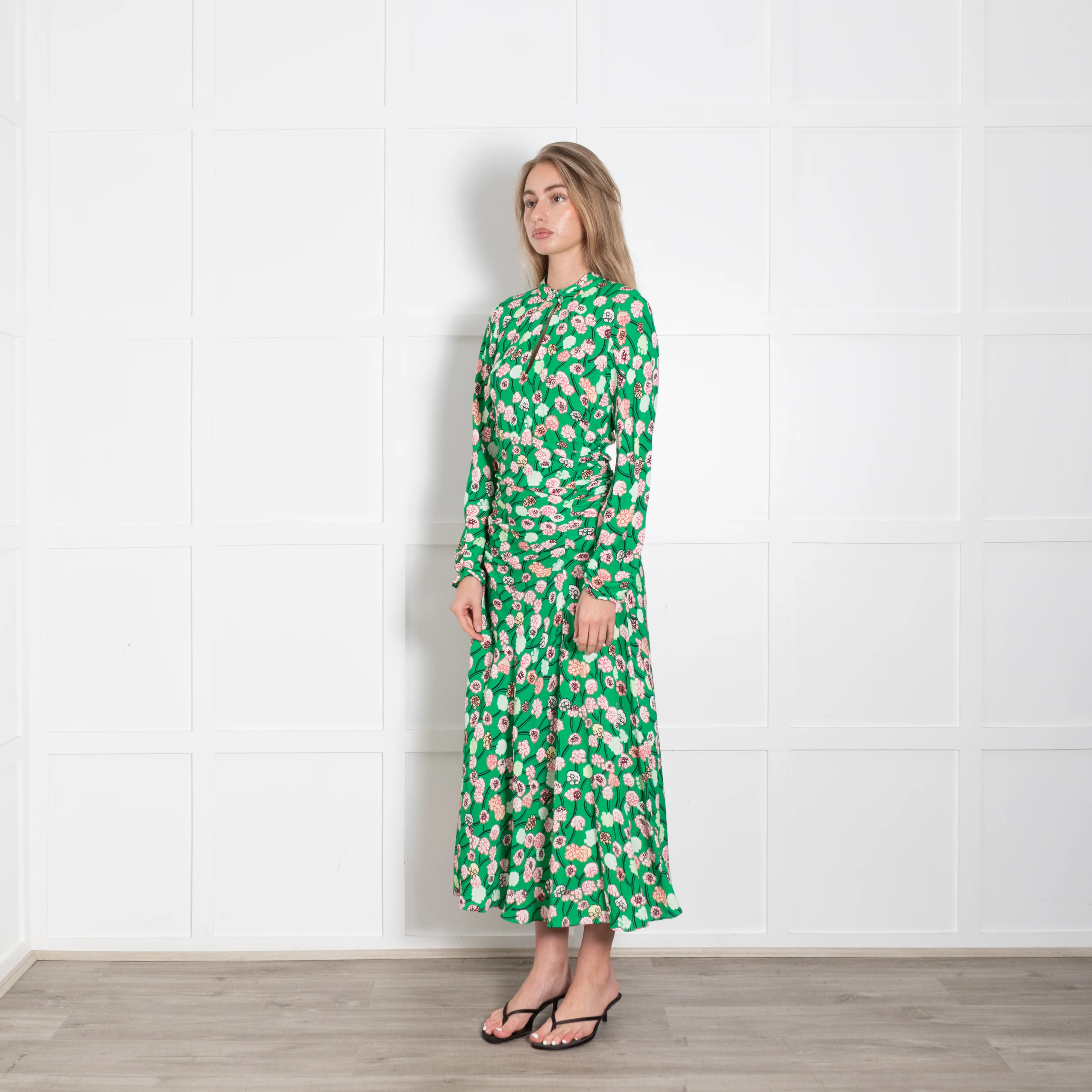 Me + Em Lantana Flower Print Midi Dress - Image 3