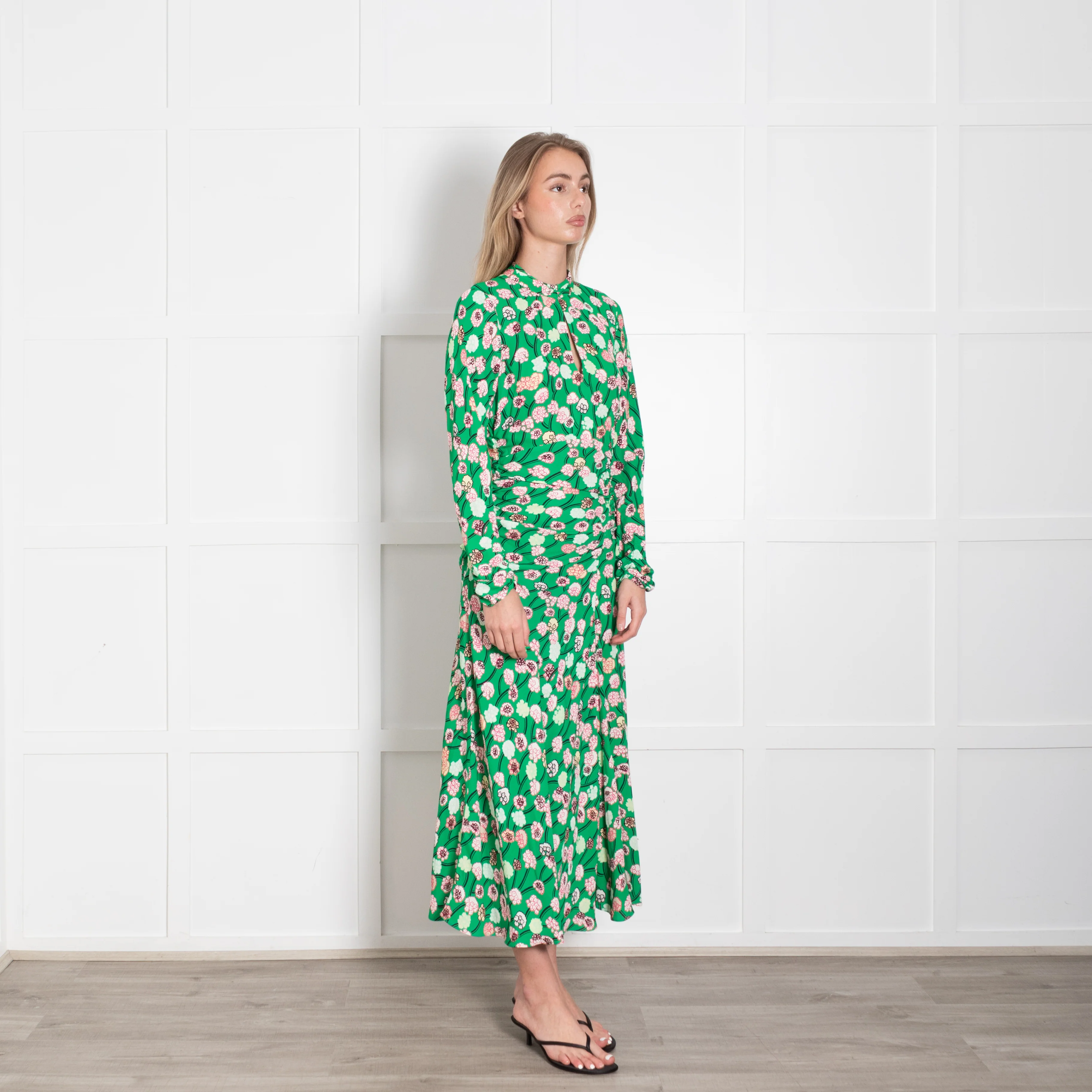 Me + Em Lantana Flower Print Midi Dress - Image 7