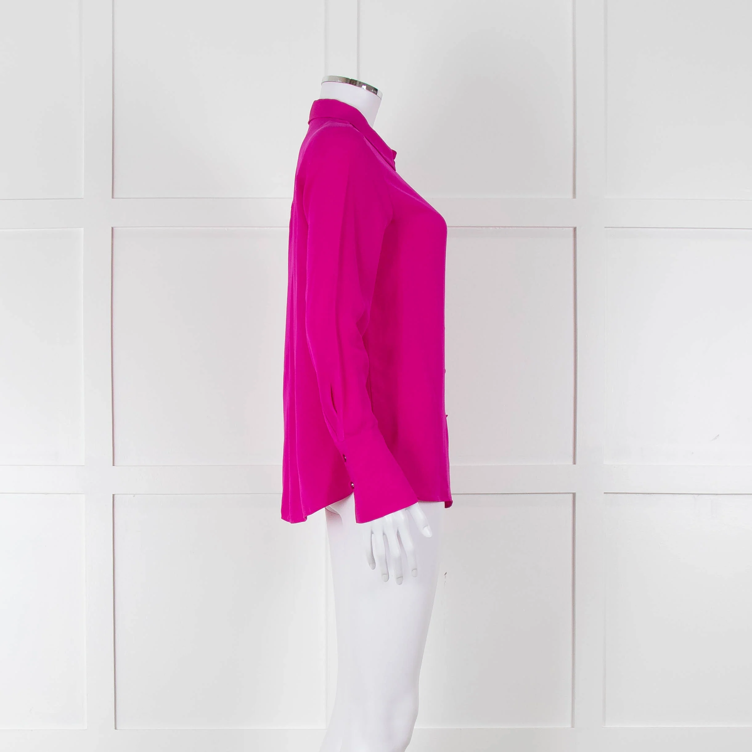 ME + EM Magenta Silk Shirt - Image 3