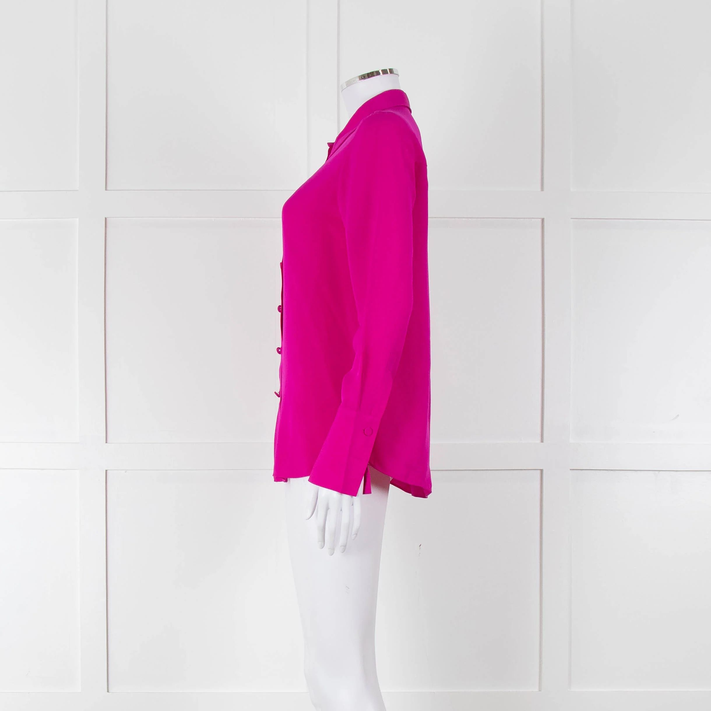 ME + EM Magenta Silk Shirt - Image 7