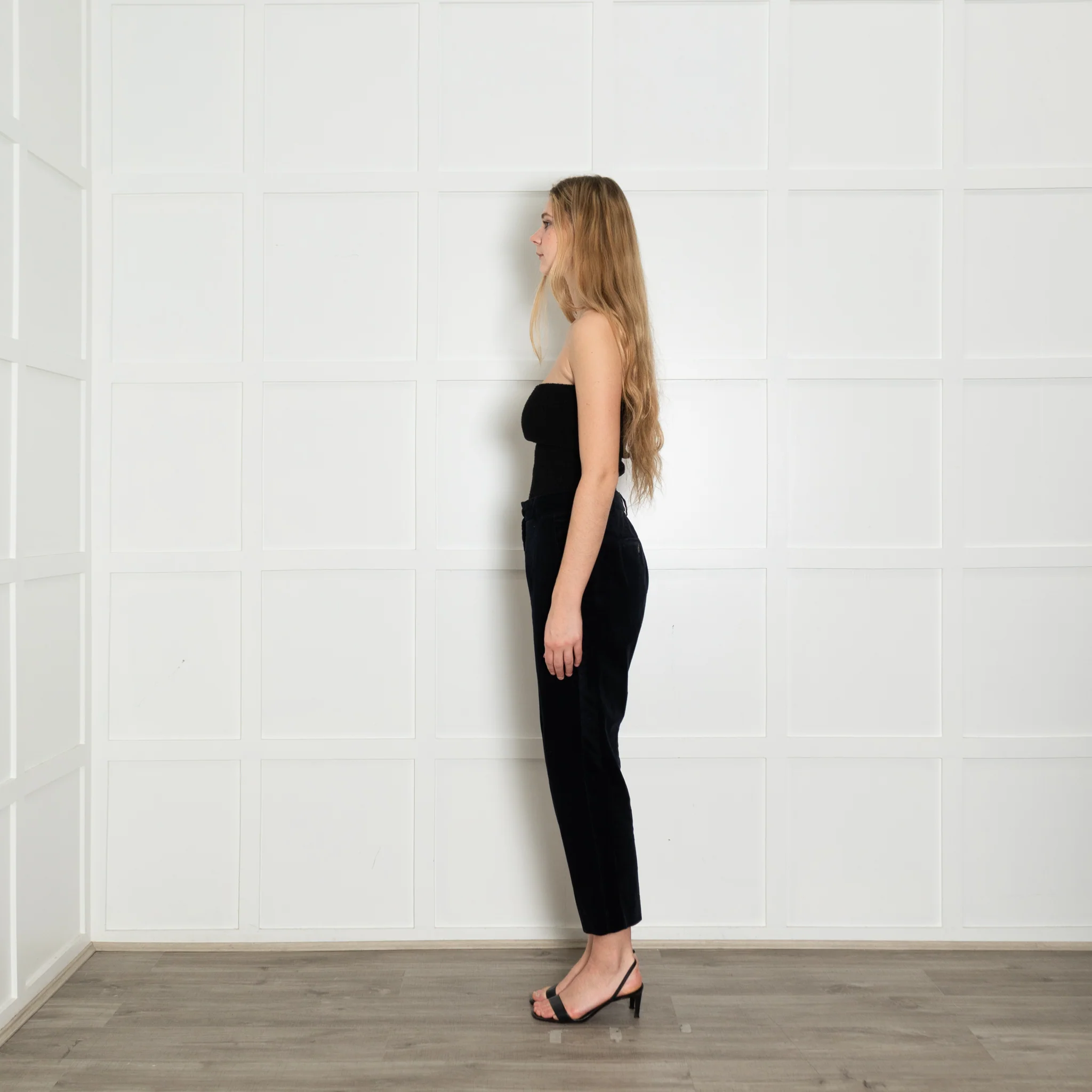 Me + Em Navy Corduroy Trousers - Image 4