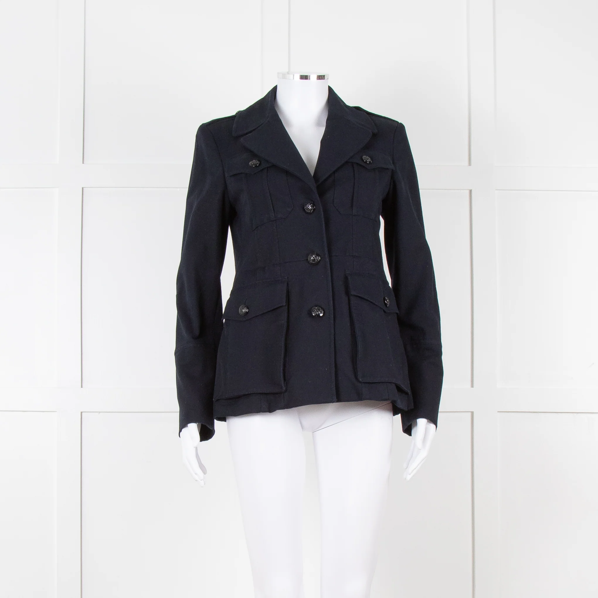 Me + Em Navy Military Style Jacket