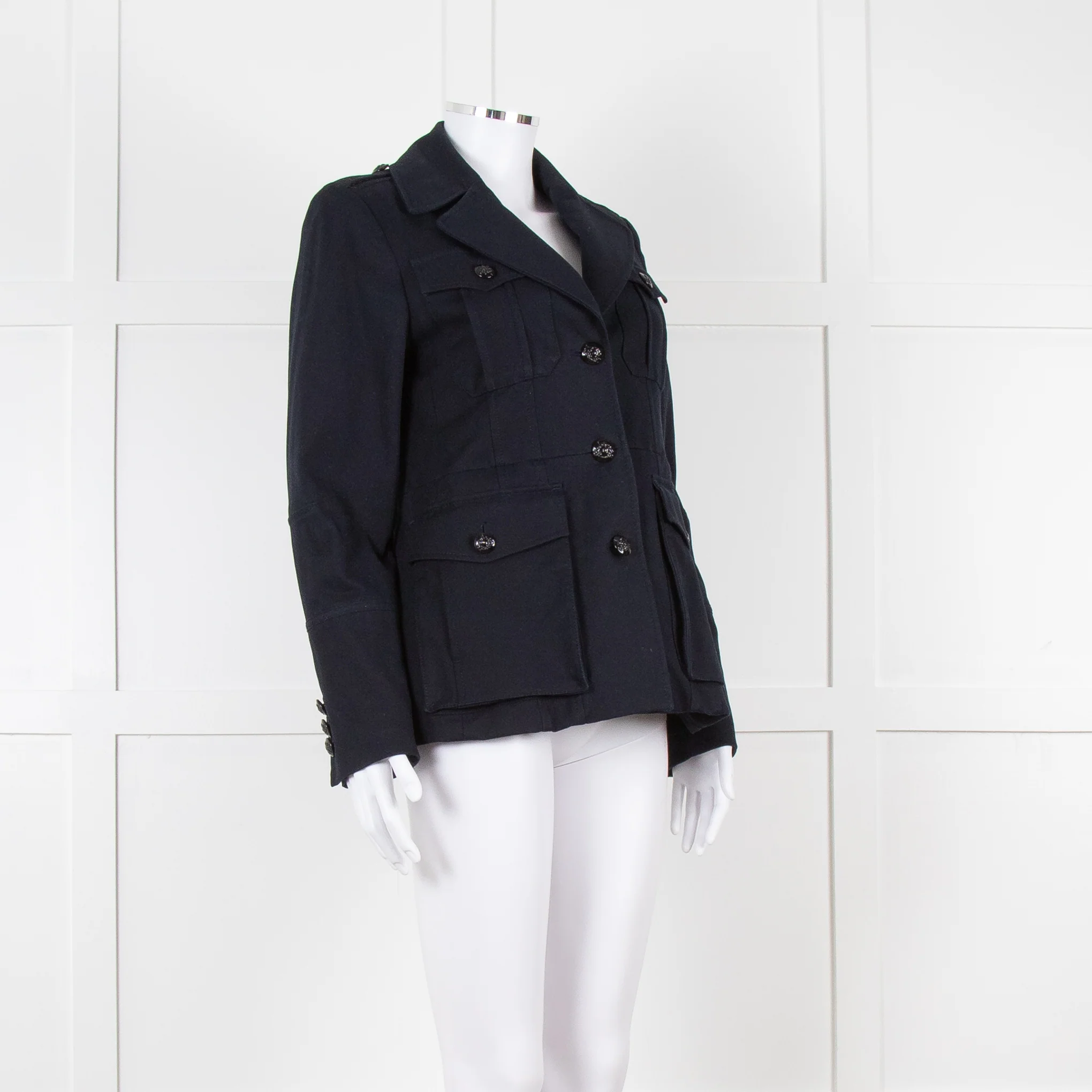 Me + Em Navy Military Style Jacket - Image 2