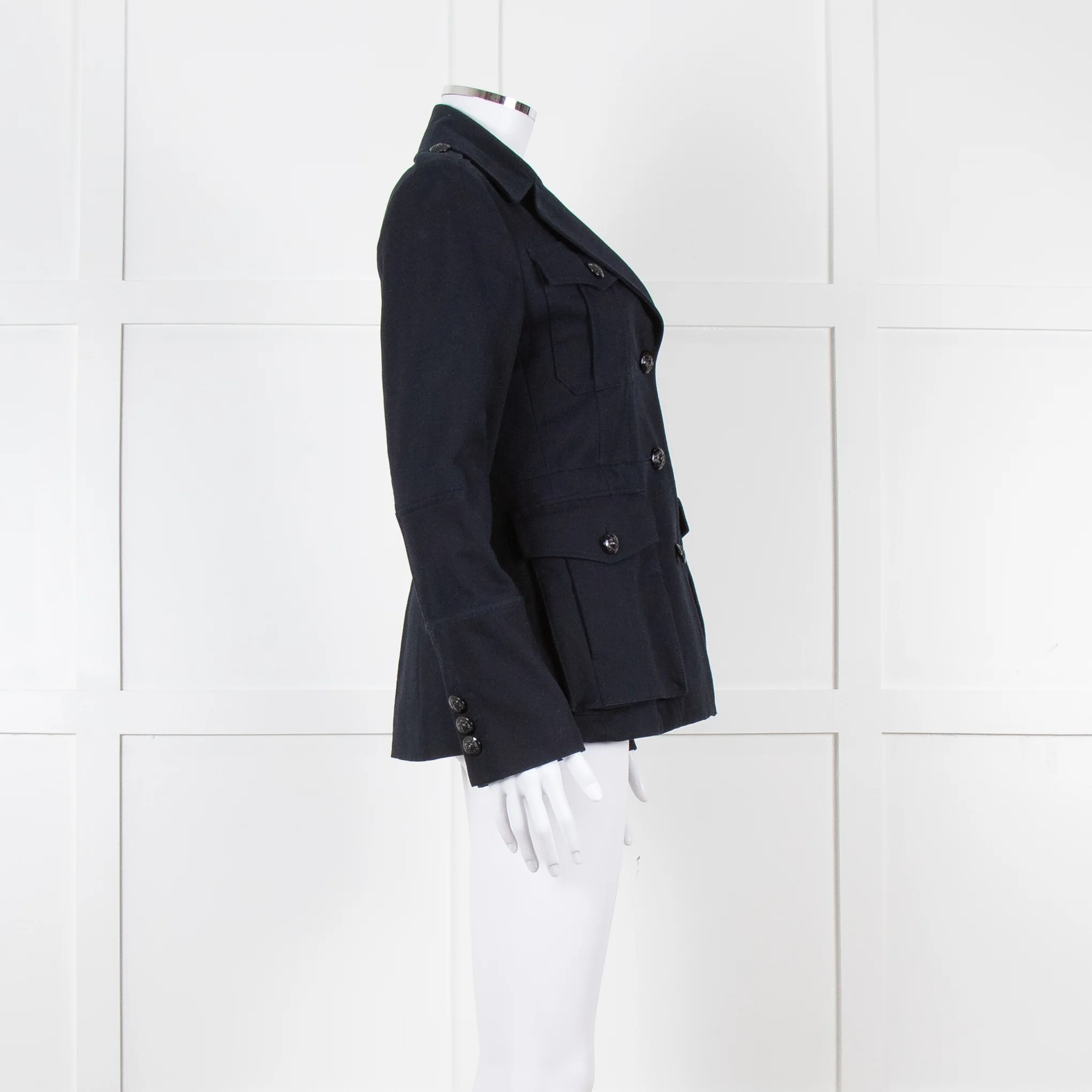 Me + Em Navy Military Style Jacket - Image 3